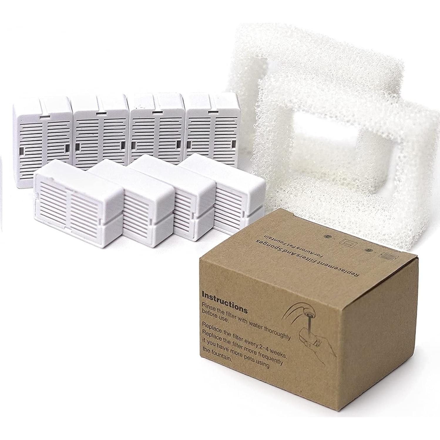 Filtros de Reemplazo KANCHOU para Fuente de Agua Gato 8+2