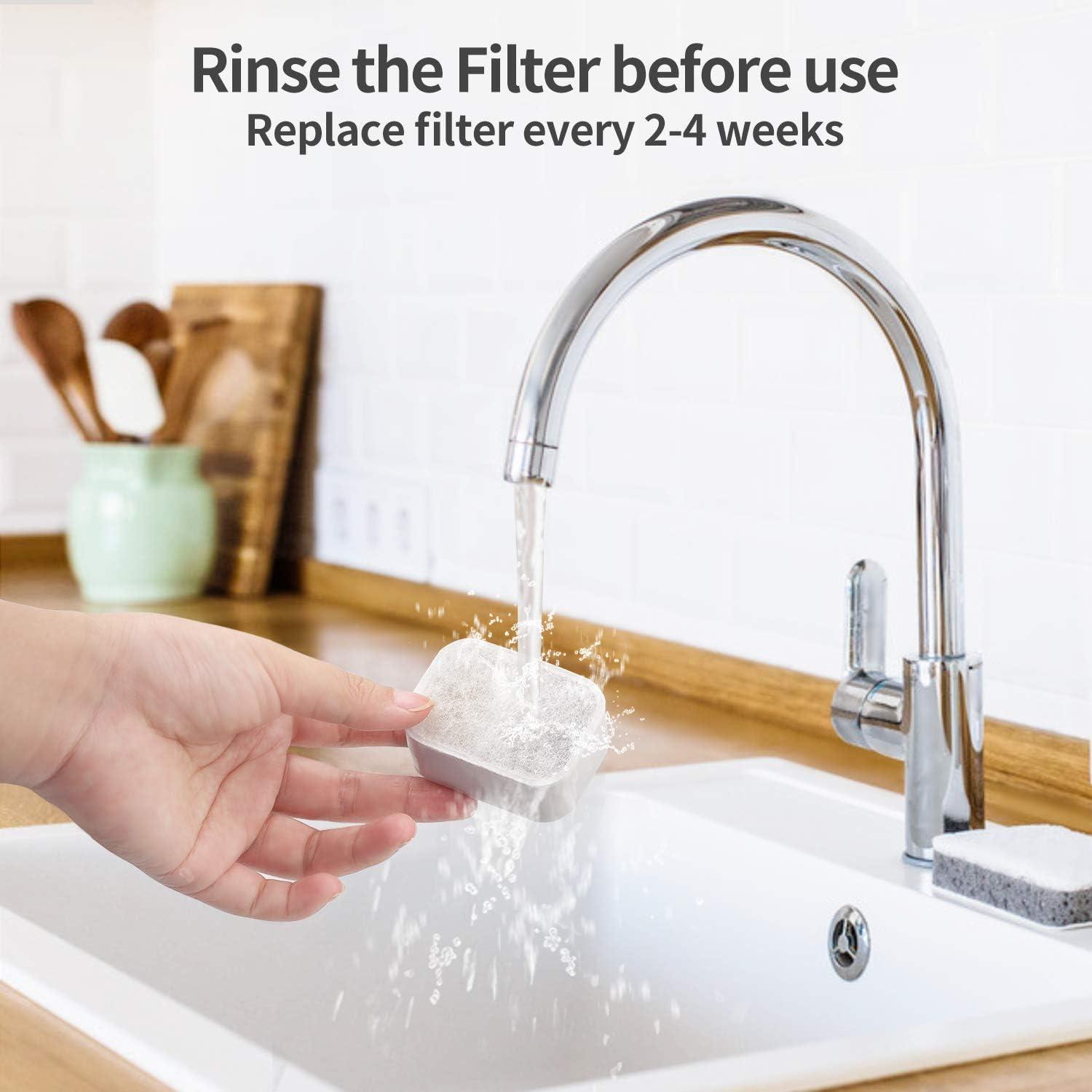 Filtros de Reemplazo NautyPaws para Fuente de Agua Cerámica 16+4