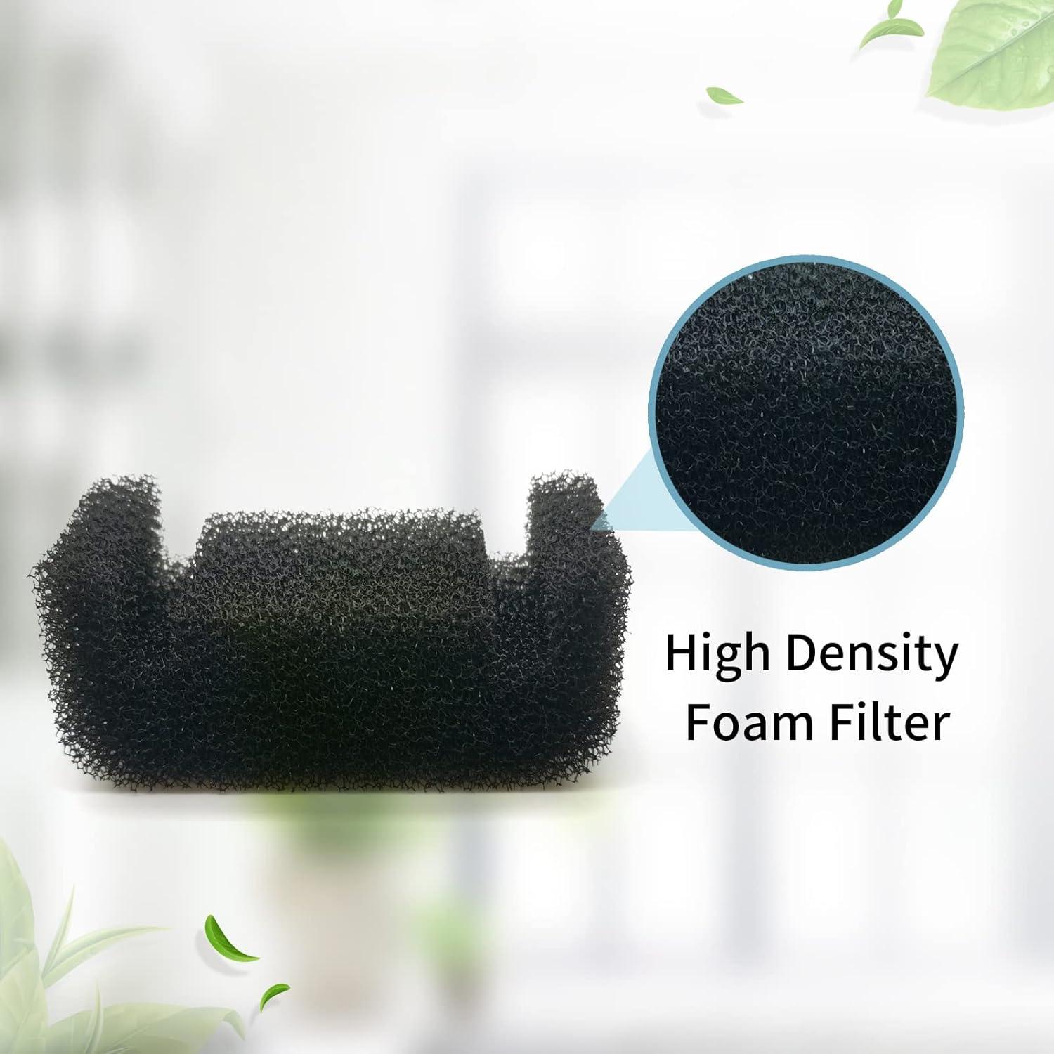 Paquete de 4 Filtros y 4 Esponjas para Fuente de Agua Gatos