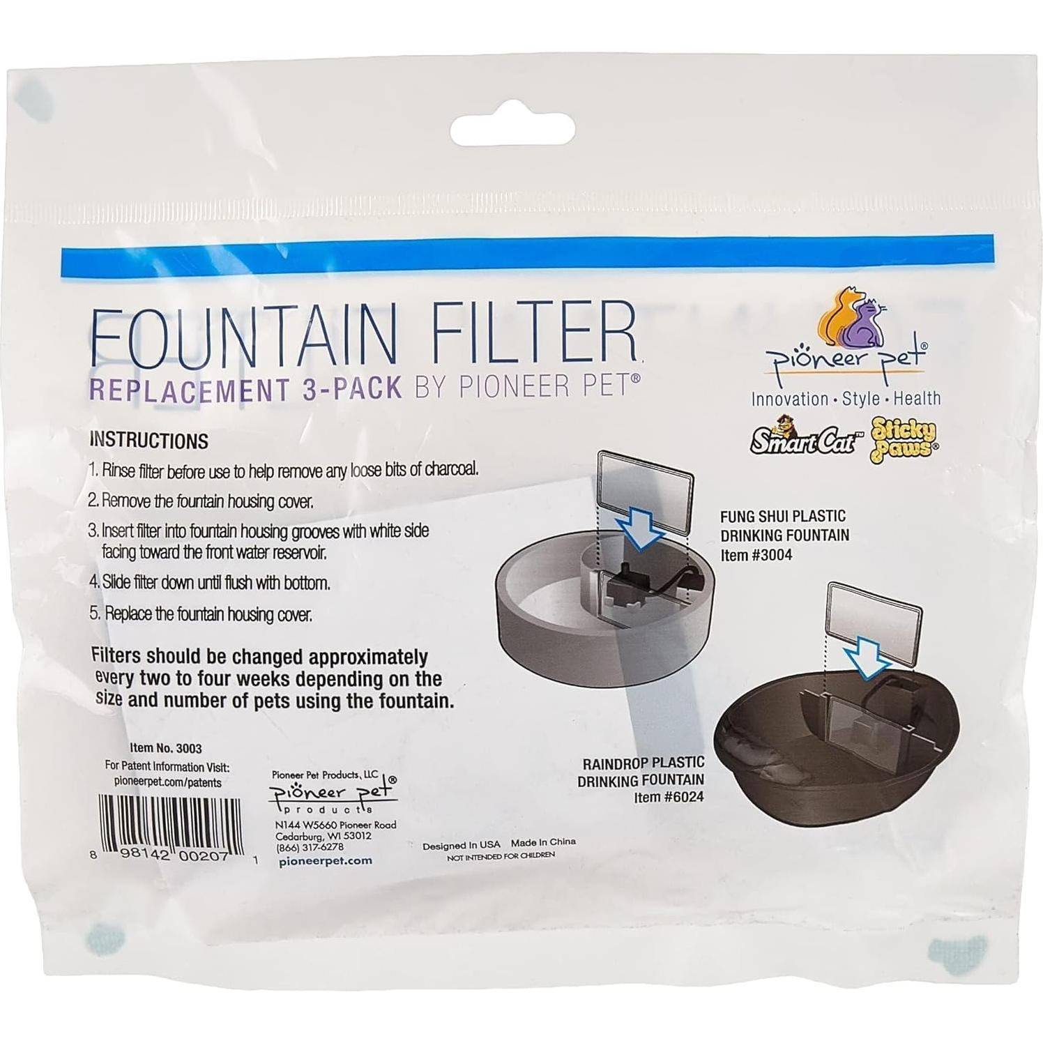 Filtros de Reemplazo SmartCat para Fuente de Agua 1.89L