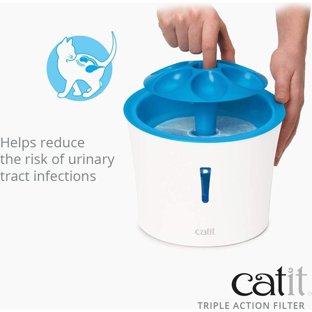 Filtros de Agua Catit Triple Acción Reemplazo x5 para Gatos