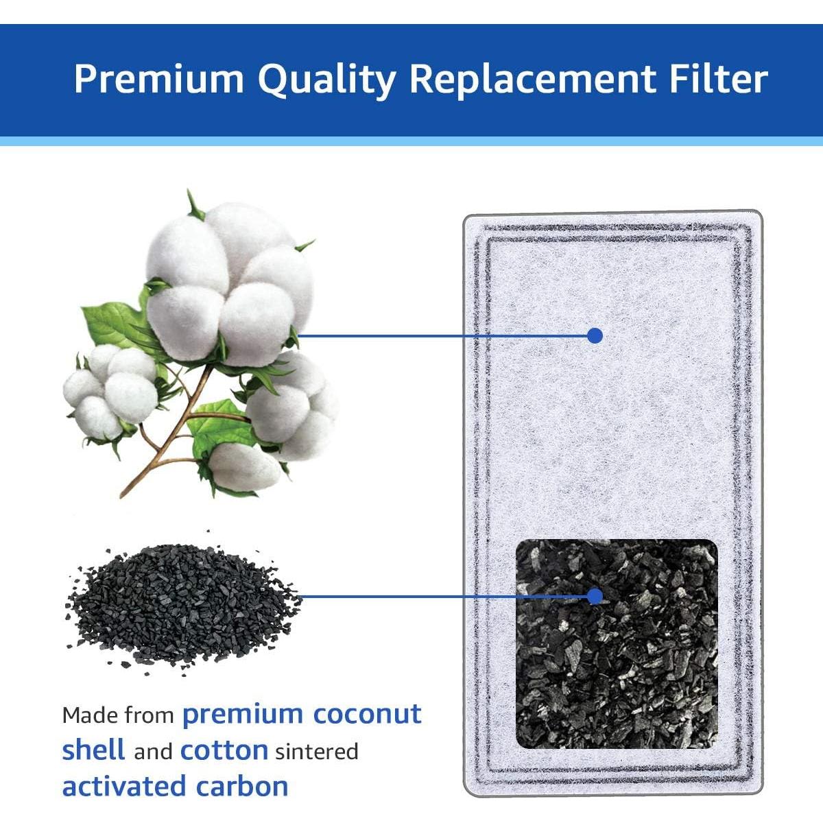 12 Filtros de Agua de Carbón MyfatBOSS para Fuente Pioneer Pet