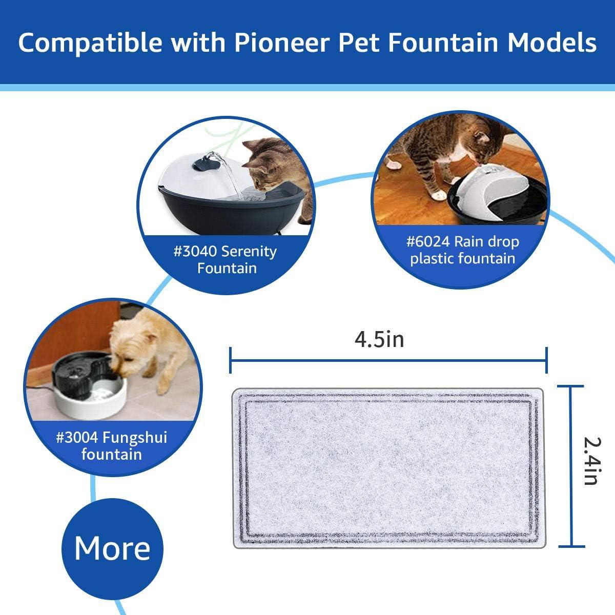 12 Filtros de Agua de Carbón MyfatBOSS para Fuente Pioneer Pet