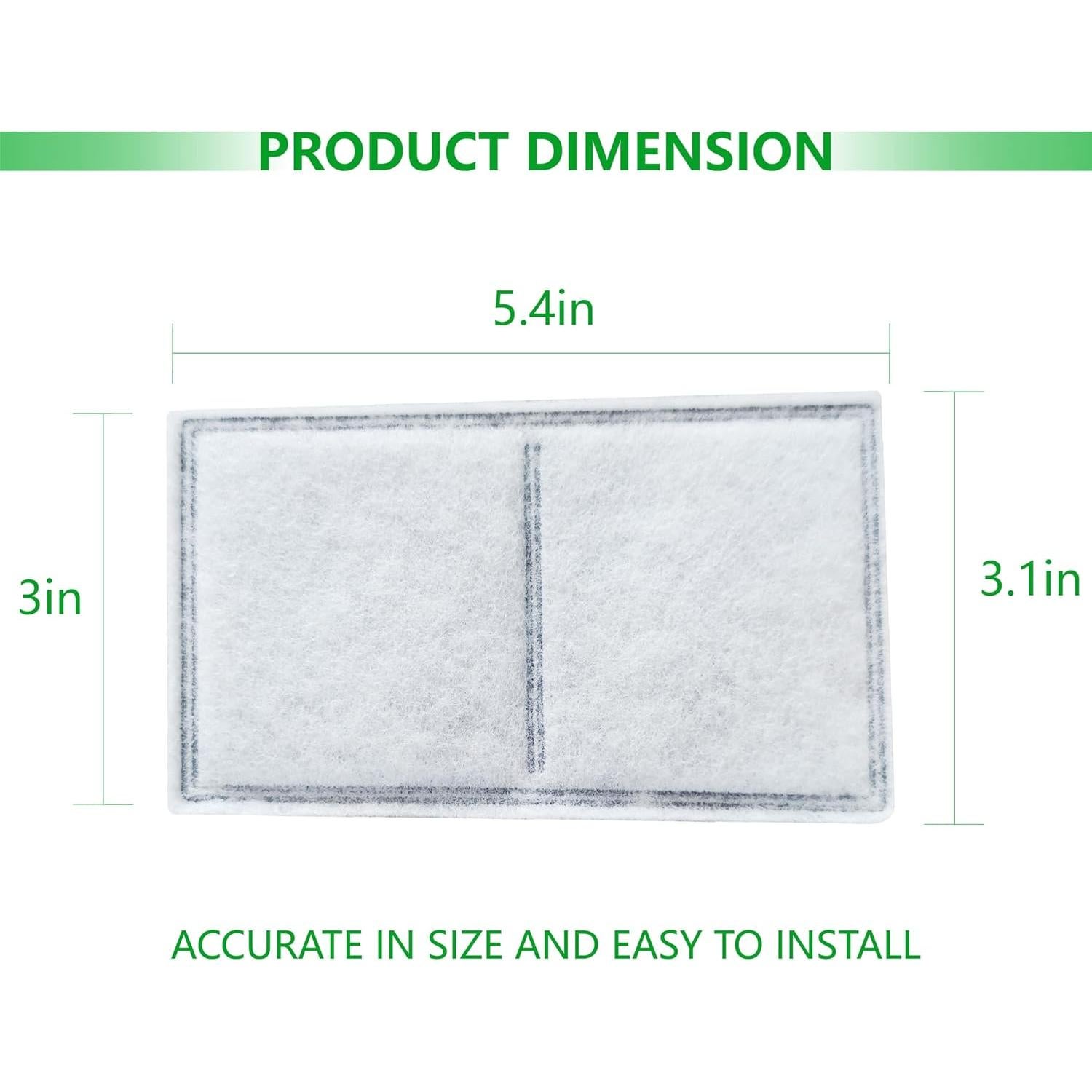 Paquete de 12 Filtros de Carbón Activado TOGGATH para Mascotas