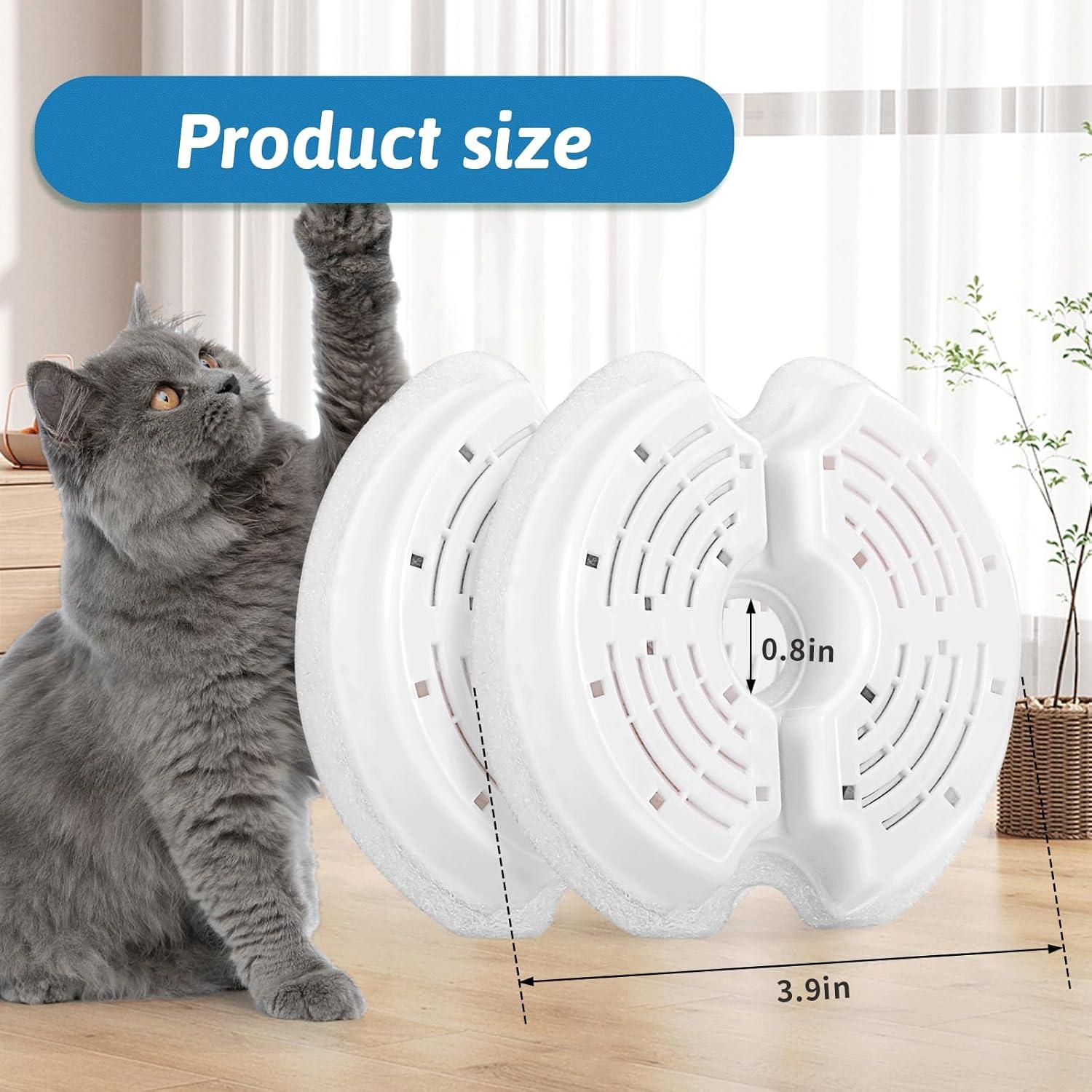 Filtros de agua para gatos Monsin - Paquete de 8 unidades