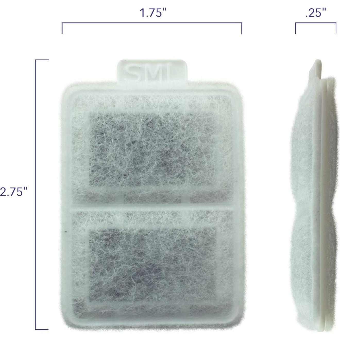 Filtro de Agua Pequeño PET STANDARD para Fuente Whisker City - 10 Unidades