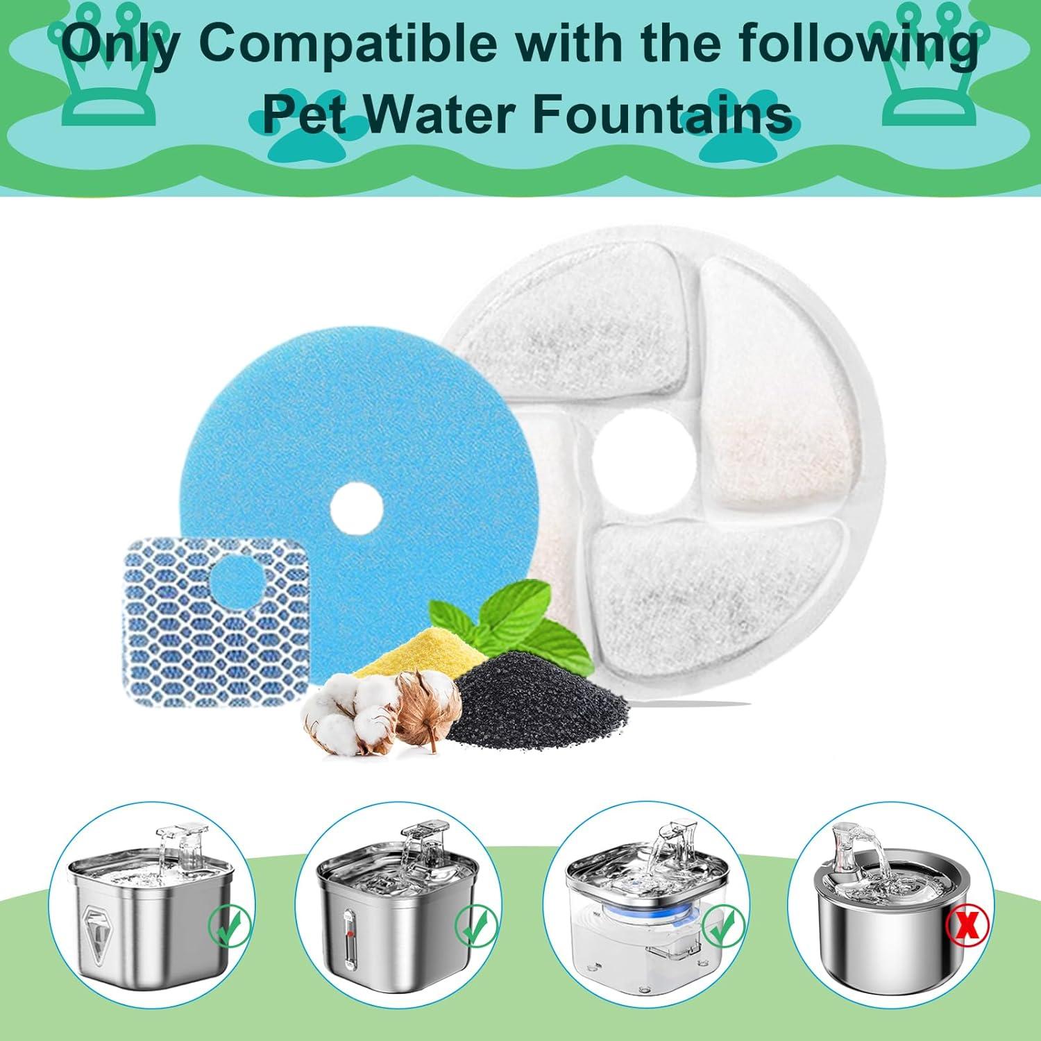 Filtros de Reemplazo para Fuente de Agua para Gatos Daoxuan - Paquete de 5