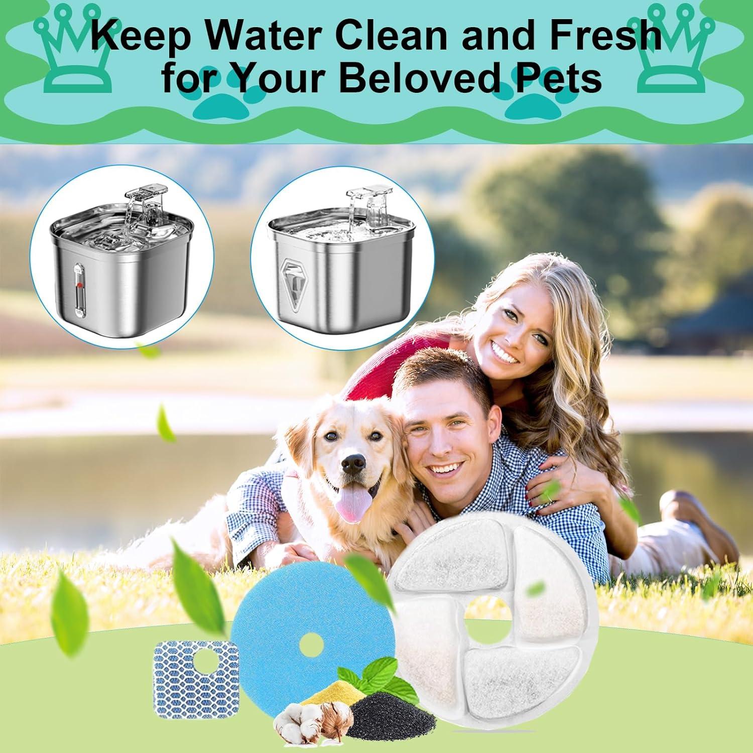 Filtros de Reemplazo para Fuente de Agua para Gatos Daoxuan - Paquete de 5