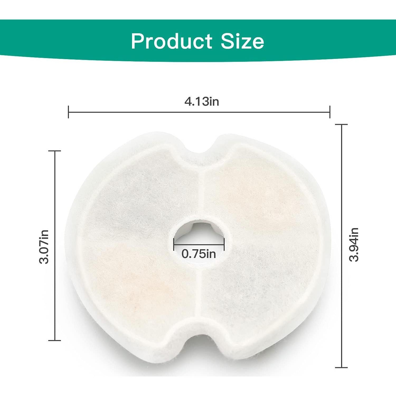 Filtros de Agua para Gatos NautyPaws, 8 Paquetes de Carbón Activado