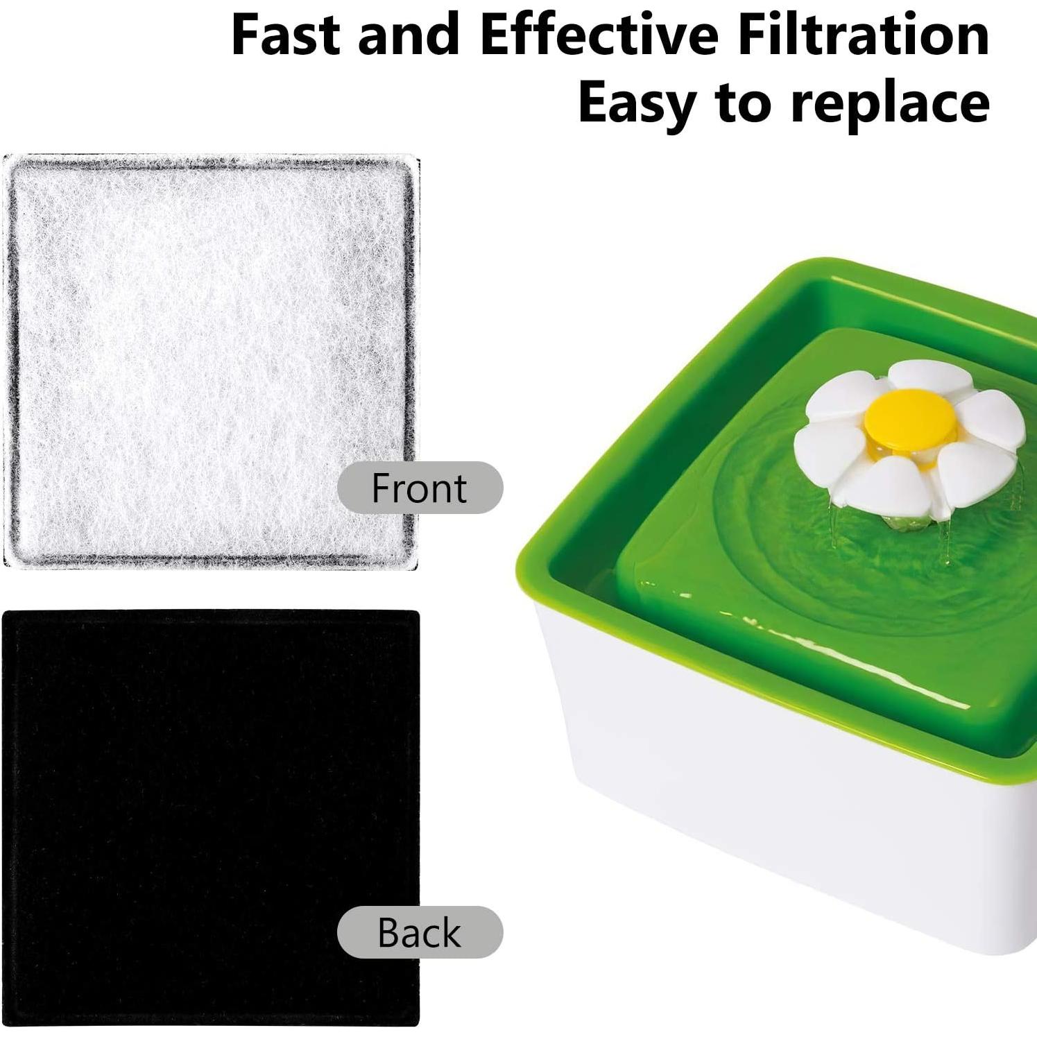 Filtros de Carbono MyfatBOSS para Fuente Mini Flower Catit - 12 Unidades