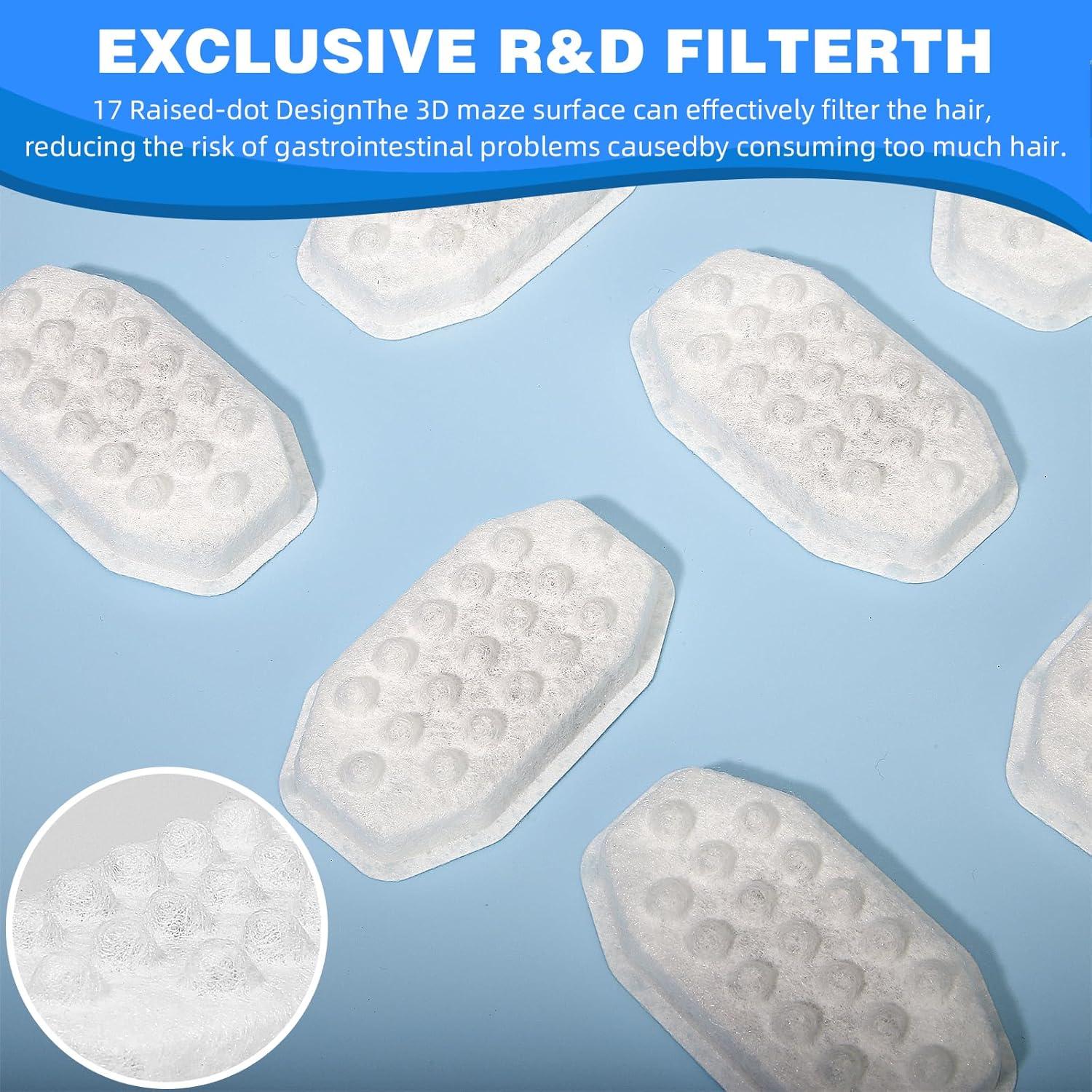 Filtros de agua para gatos Tecogue 3.2L - 8 filtros y esponjas