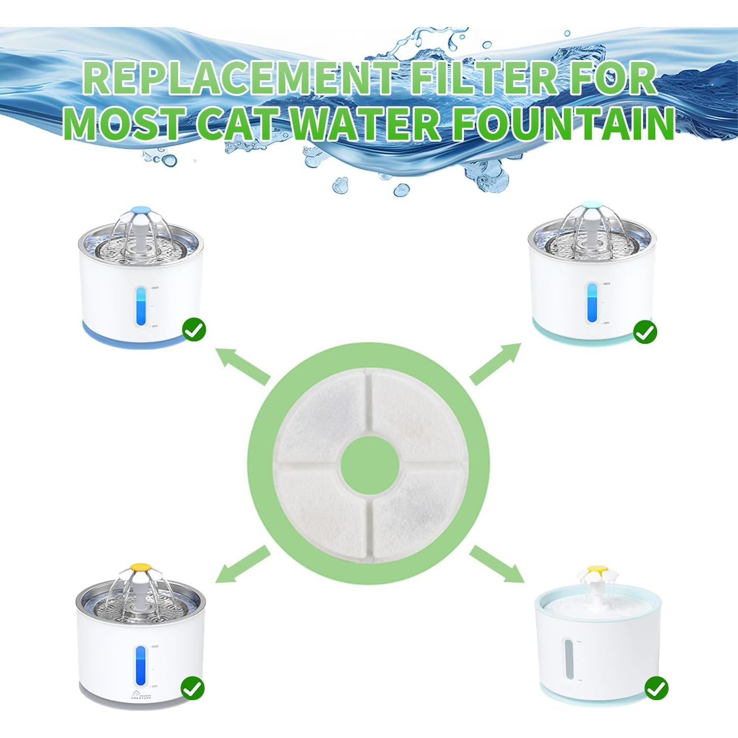 Filtros de Agua para Gatos Wonder Creature - 12 Piezas