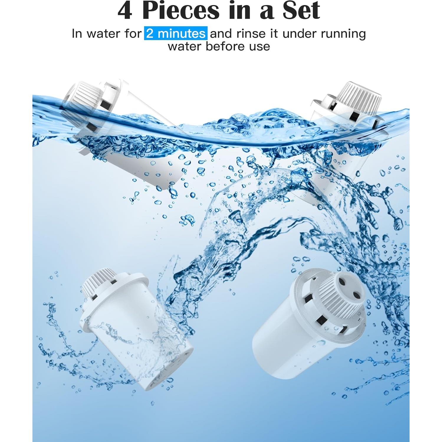 Filtros de Reemplazo Lesotc para Fuente de Agua para Perros - 4 Paquete