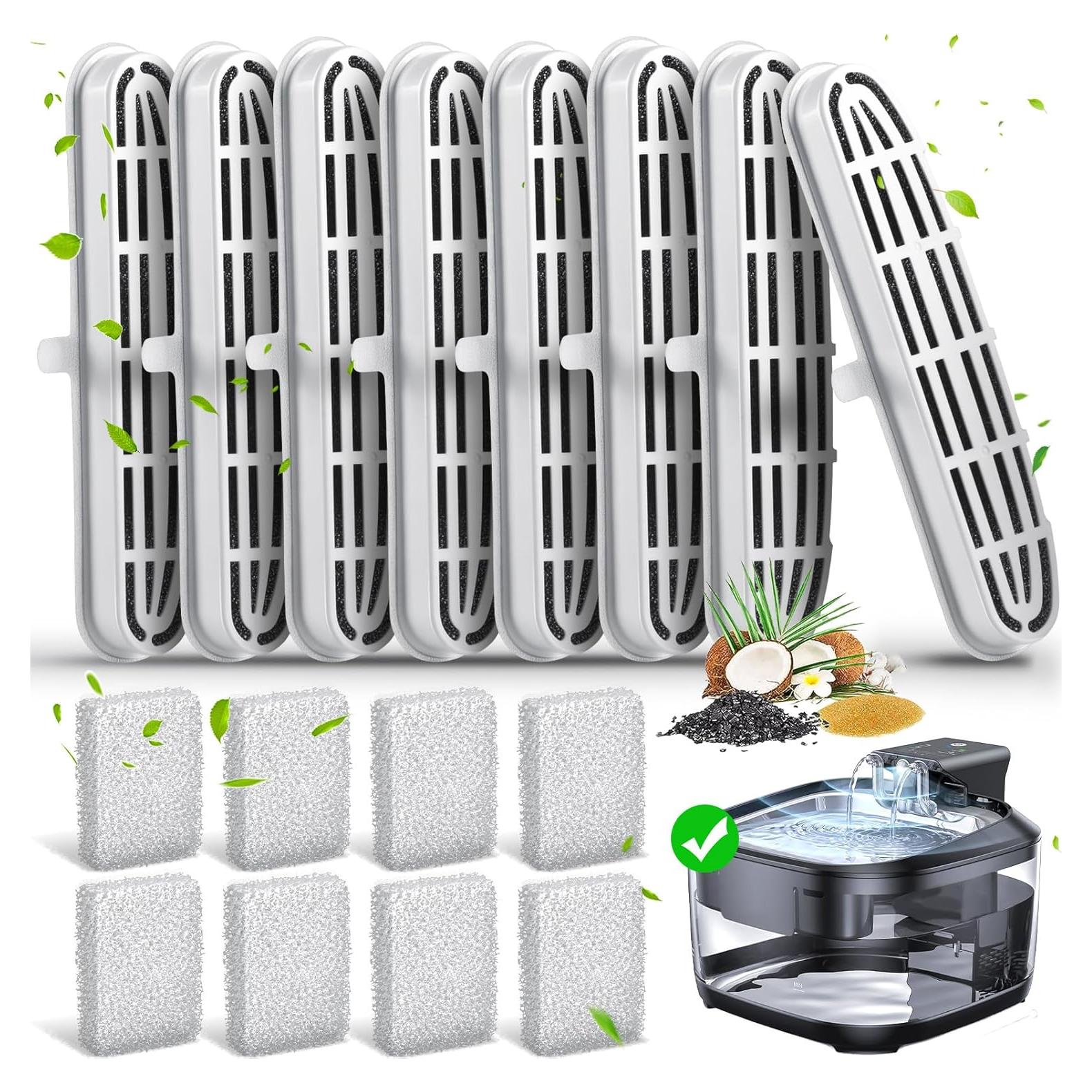 Paquete de 16 Filtros de Agua para Gatos Eyehoce 108/3.2L