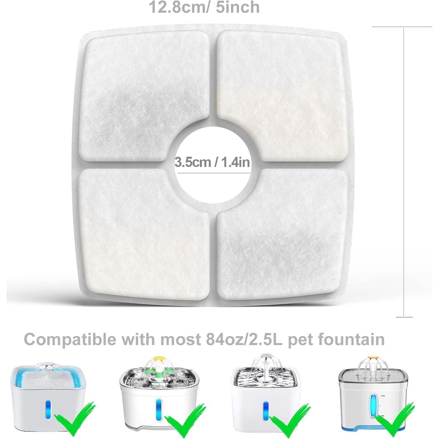 Filtros de Reemplazo SAMANIJA para Fuente de Agua 8 Paquetes 2.5L