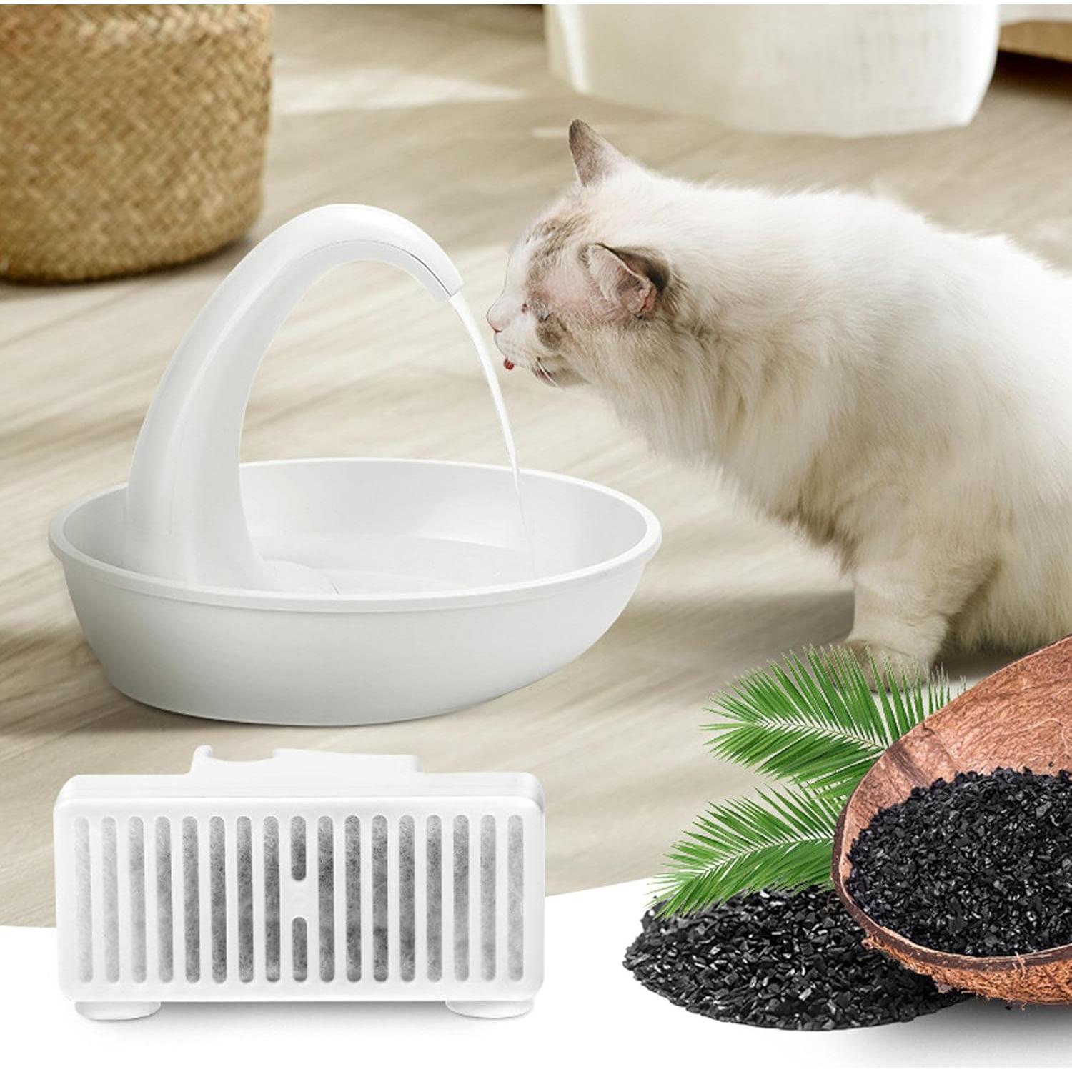 Paquete de 6 Filtros Reemplazo Rinakou para Fuente de Agua Mascotas