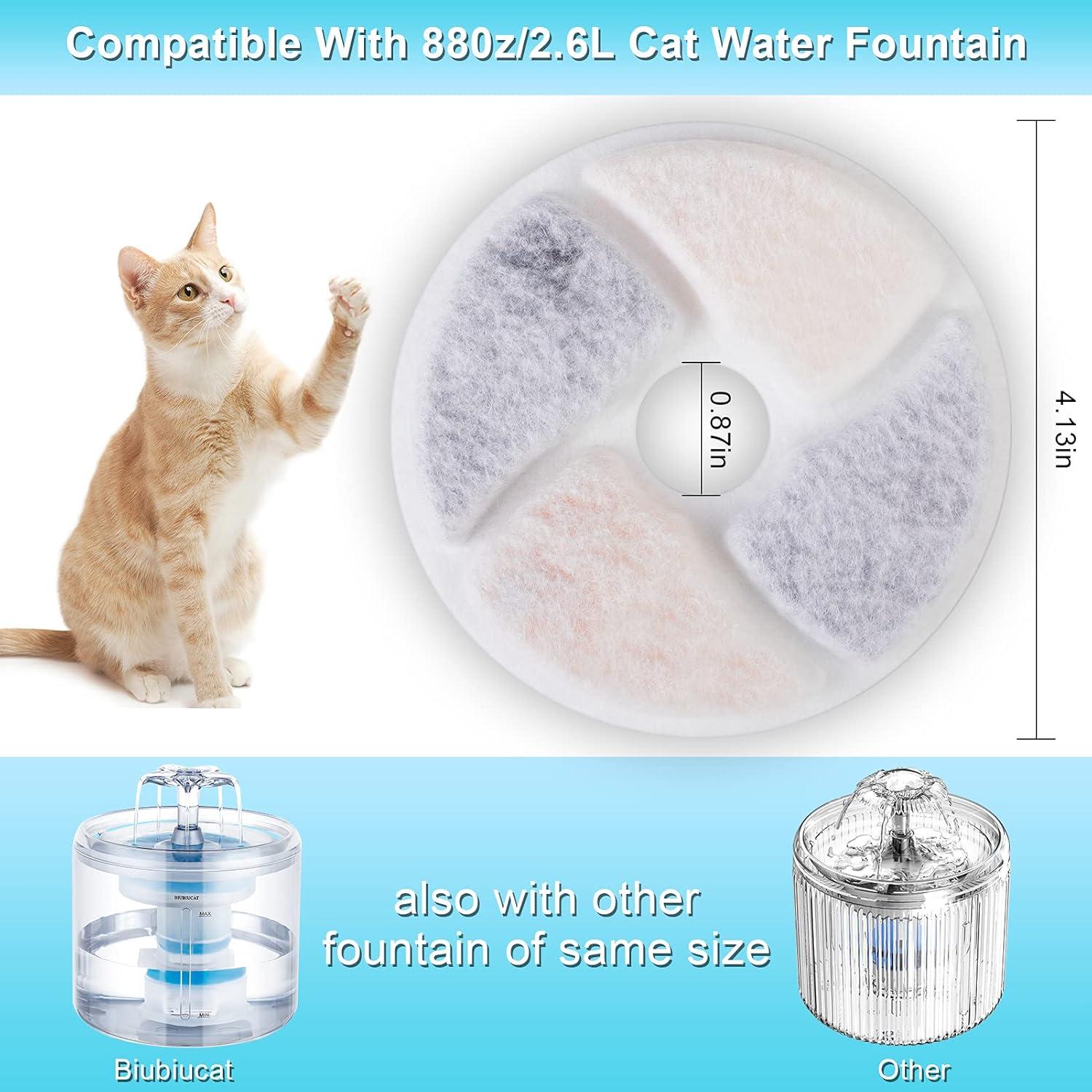 Filtros de Agua para Gatos Biubiucat - 4 Piezas Reutilizables