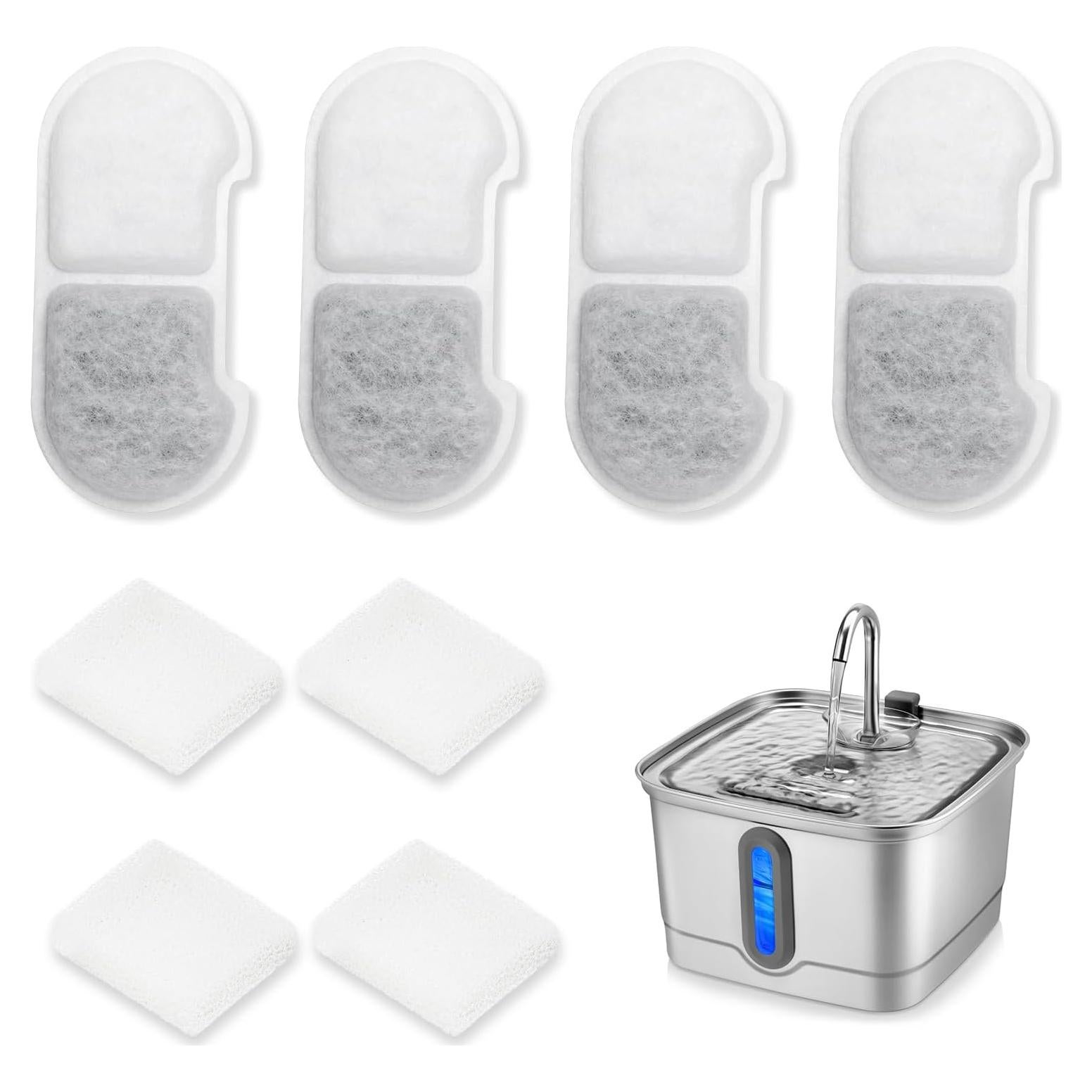 Filtros y Esponjas de Reemplazo SEIRMEP para Fuente de Gato 3L