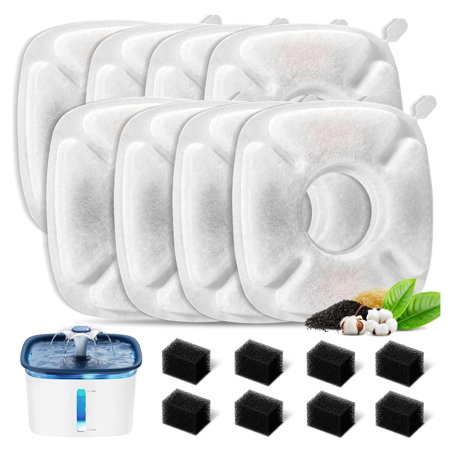 16 Filtros de Reemplazo para Fuente de Agua para Gatos HomeFio