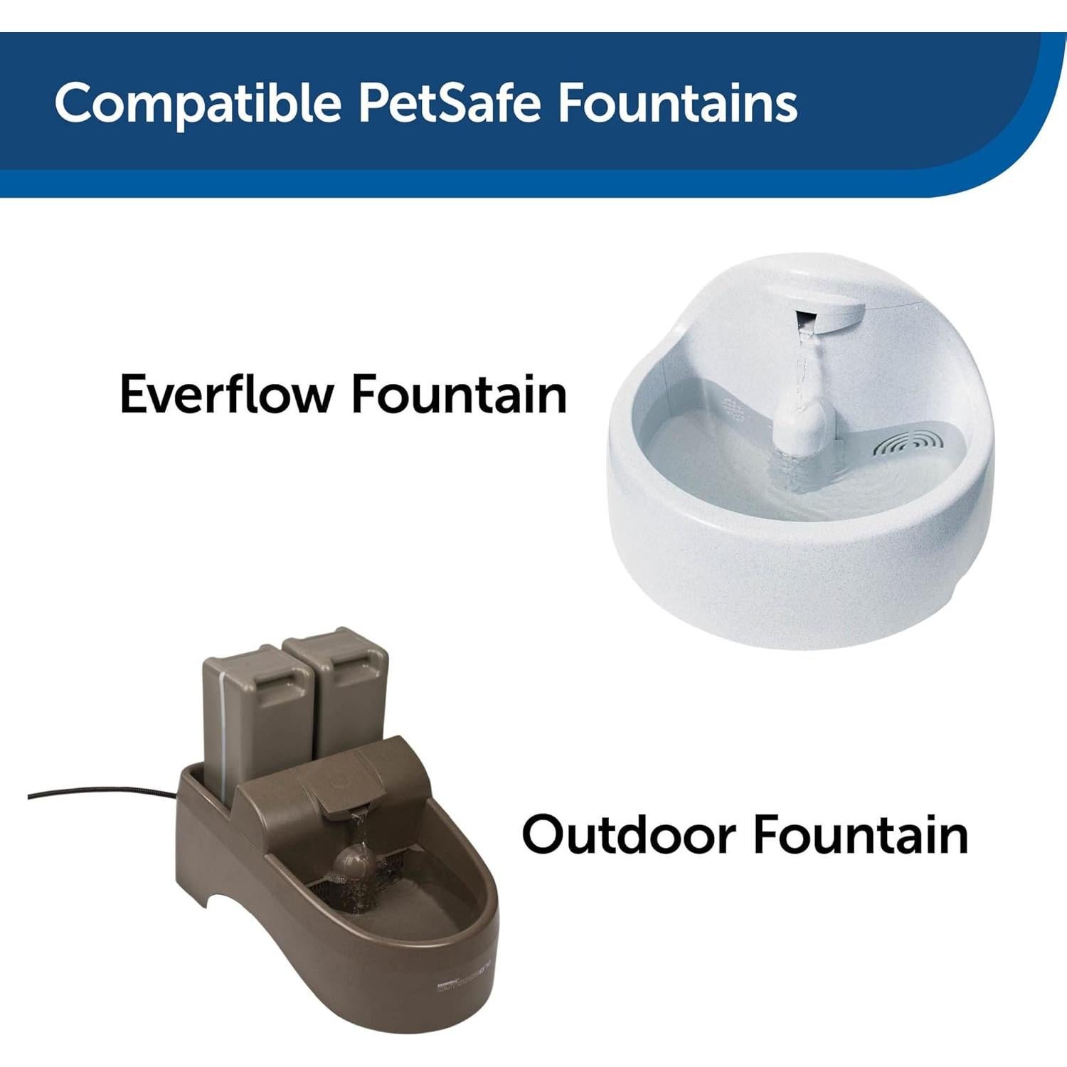 Filtros de Reemplazo PetSafe Drinkwell para Fuente de Agua - 3 Carbón + 1 Espuma