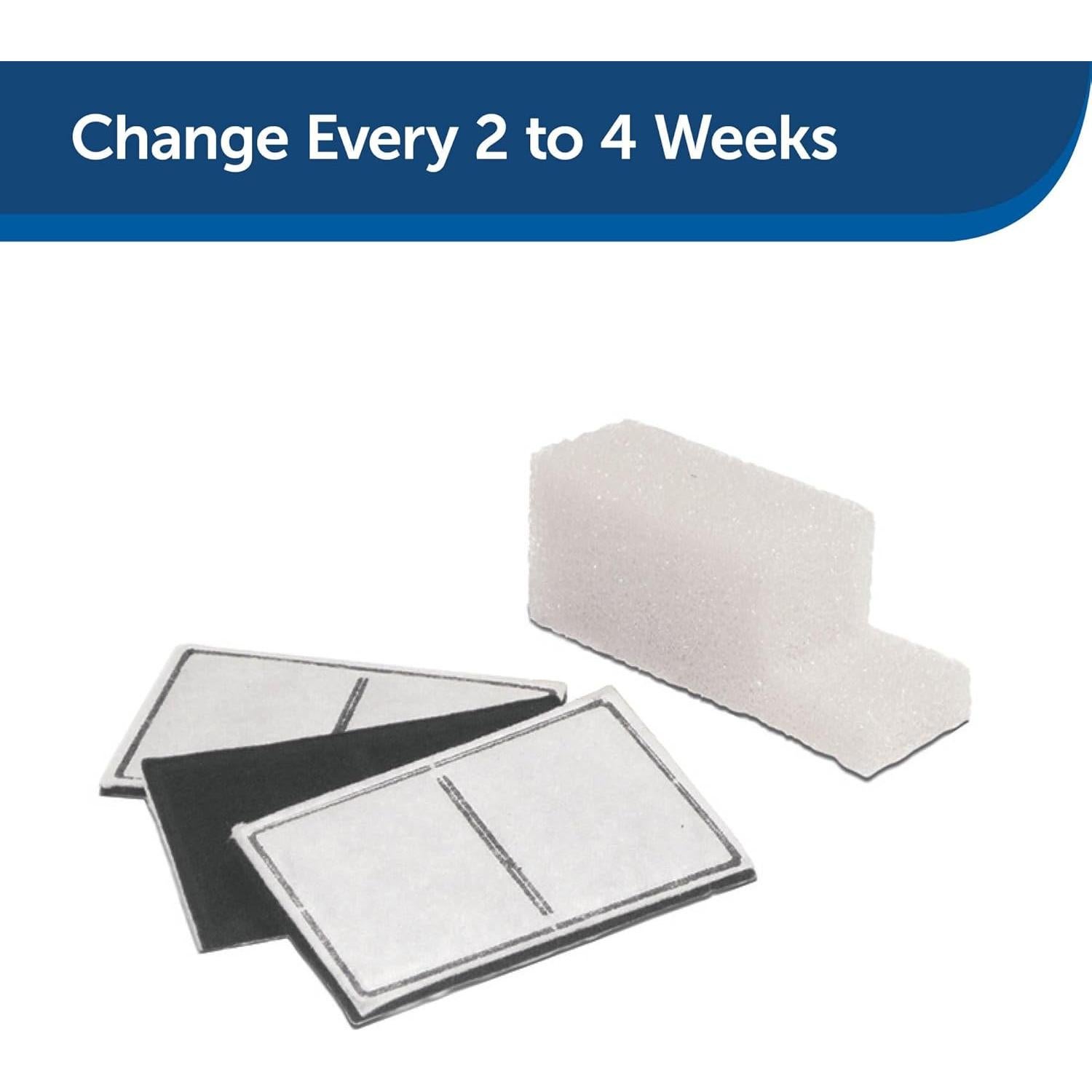 Filtros de Reemplazo PetSafe Drinkwell para Fuente de Agua - 3 Carbón + 1 Espuma