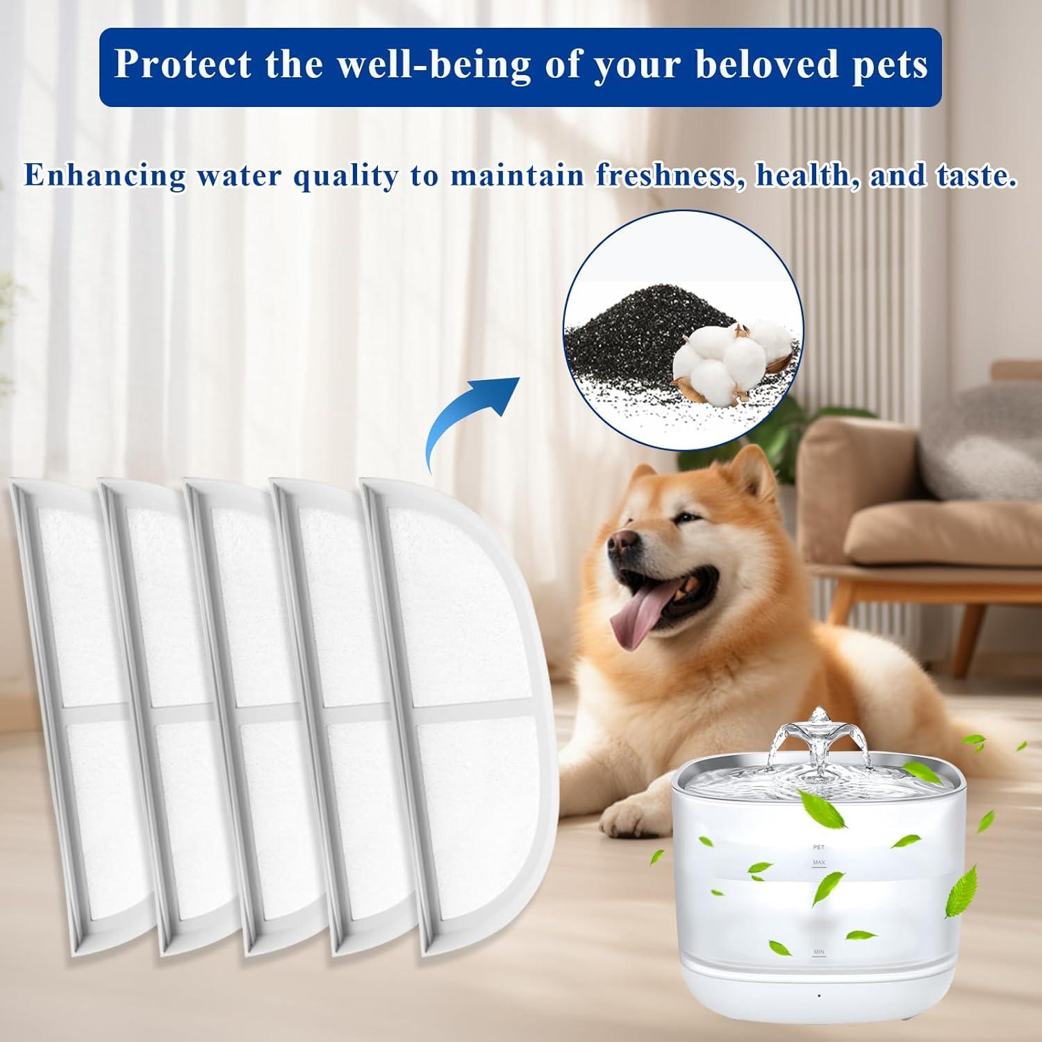 10 Filtros de Reemplazo Vofiiln para Fuente de Agua Mascotas