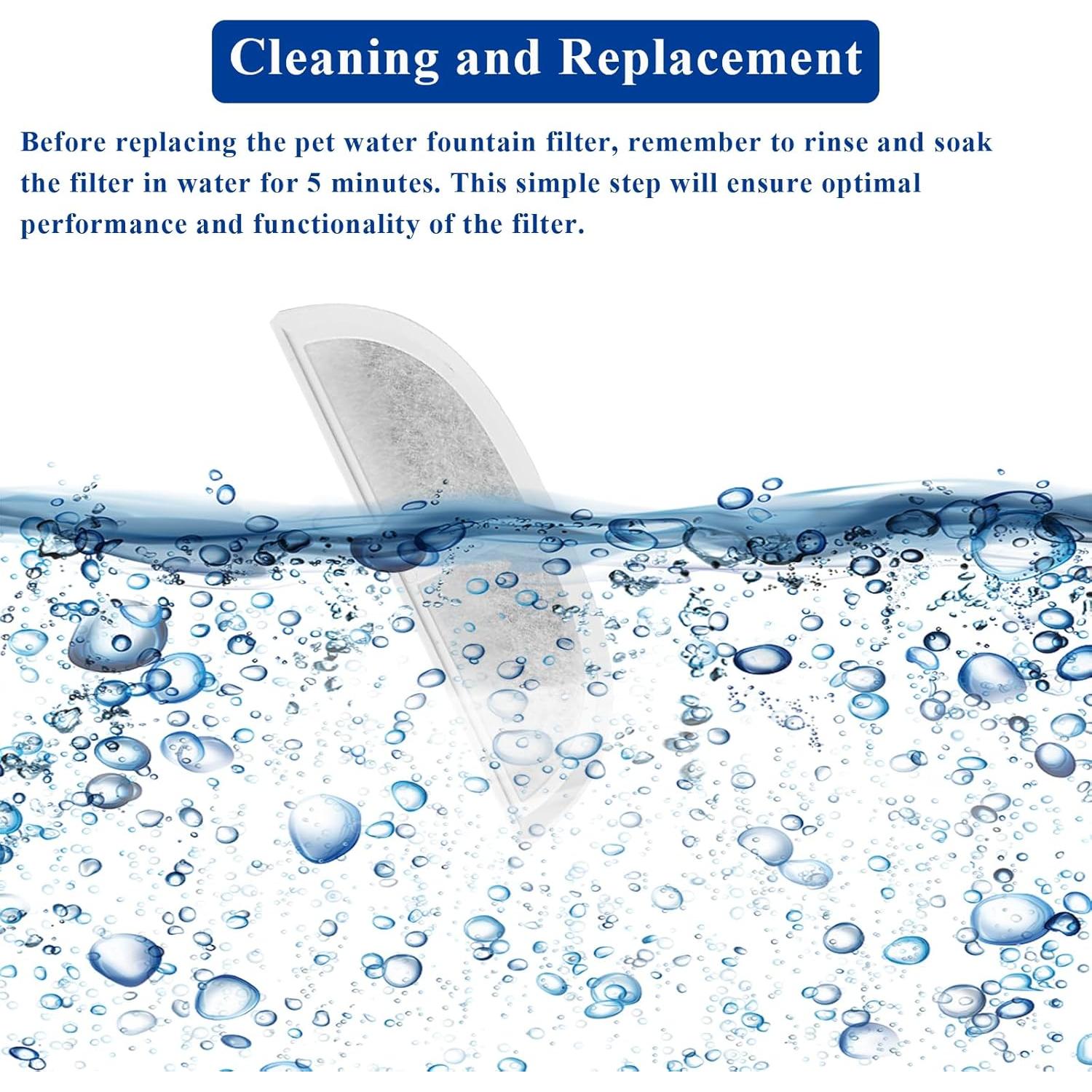 10 Filtros de Reemplazo Vofiiln para Fuente de Agua Mascotas