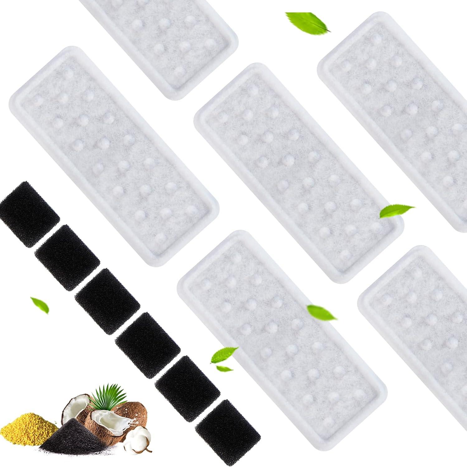 Juego de Filtros y Esponjas PETIMI para Fuente de Agua Mascotas