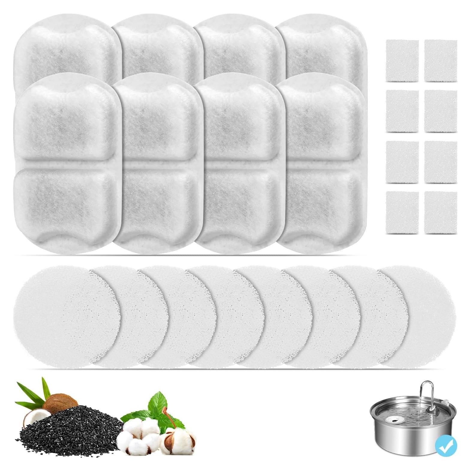 8 Filtros de Reemplazo para Fuente de Agua YOIHABV 7L