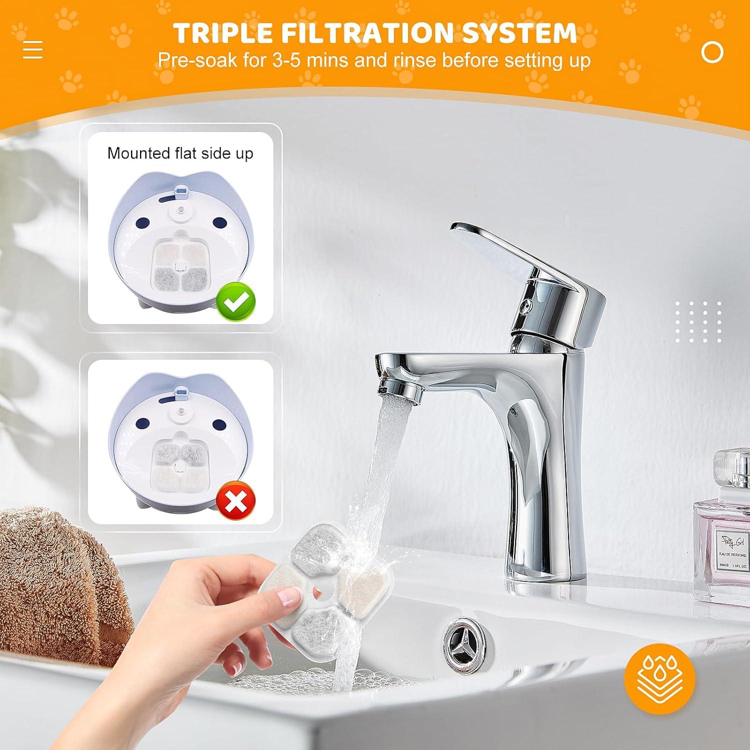 16 Filtros de Agua Catit PIXI para Gatos - Triple Filtración