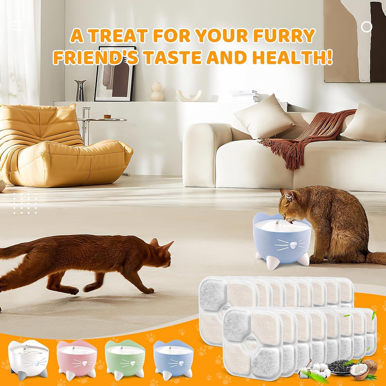 16 Filtros de Agua Catit PIXI para Gatos - Triple Filtración