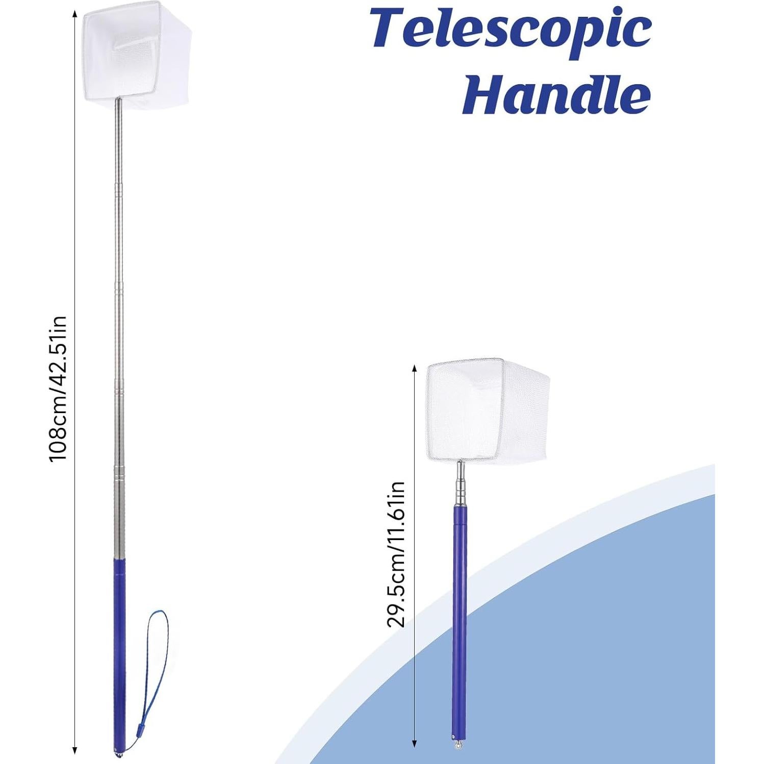 Red de Acuario Psyqtsuary con Mango Extensible 21.5-100cm