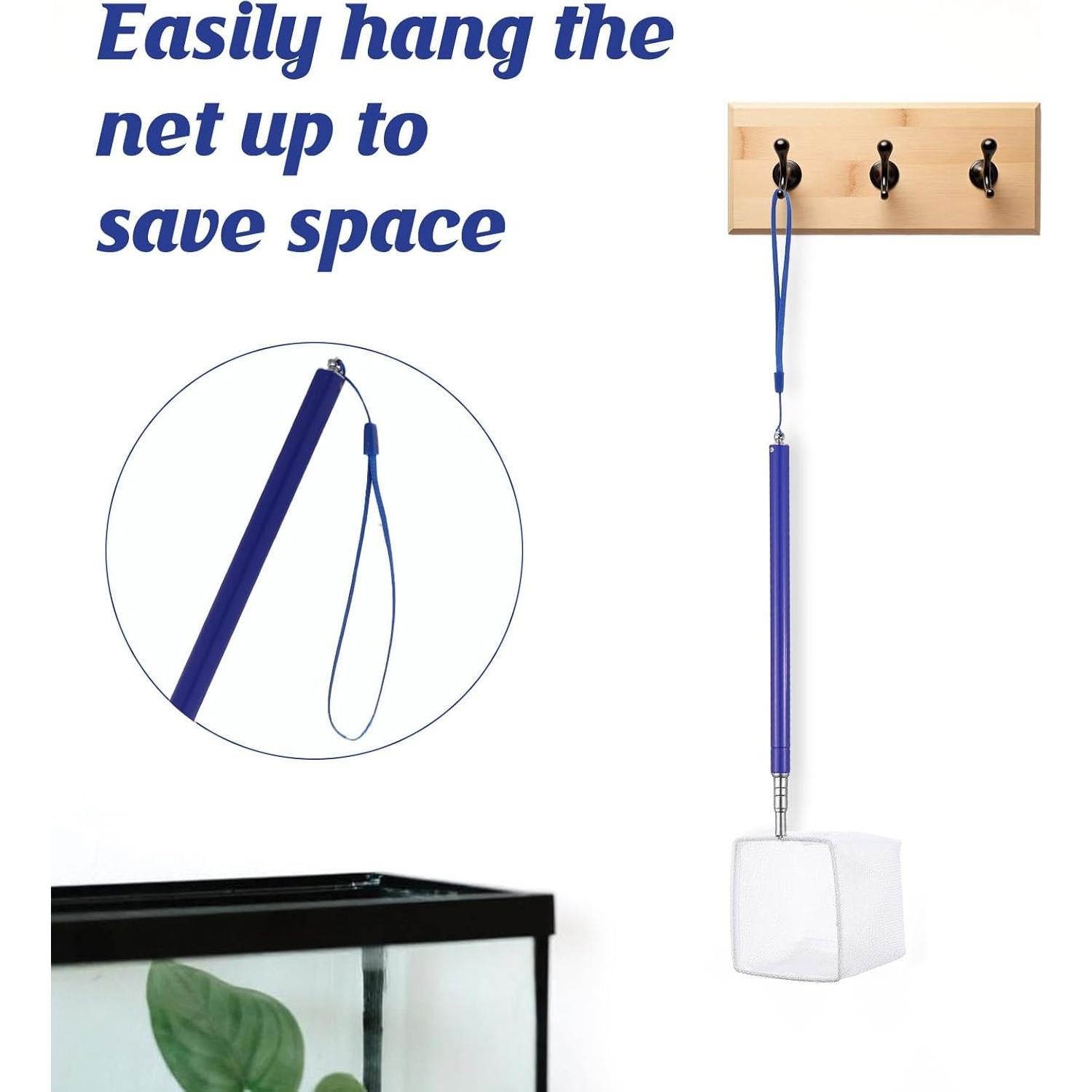 Red de Acuario Psyqtsuary con Mango Extensible 21.5-100cm