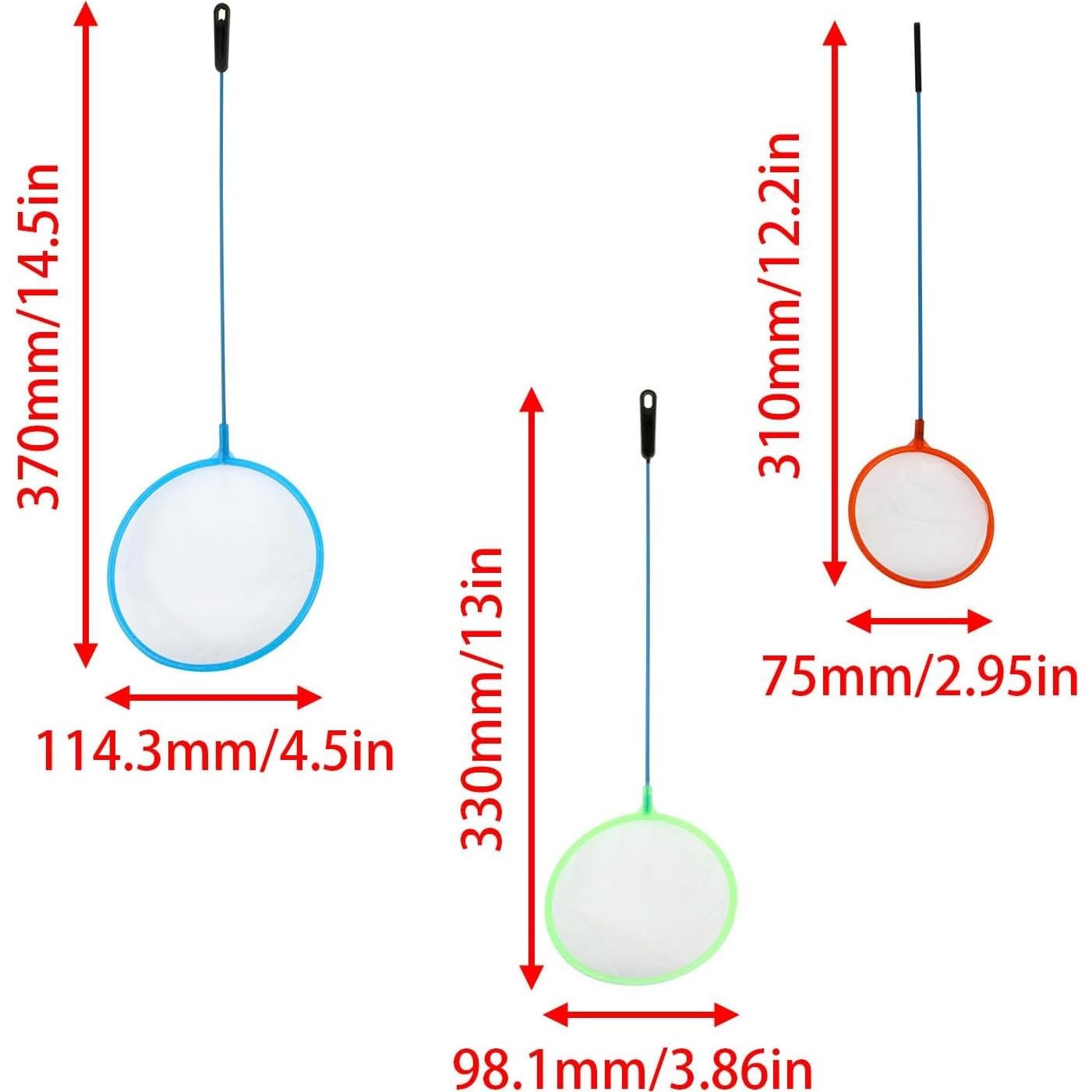 Conjunto de 3 Redes de Acuario Yocimango - Pequeña, Mediana y Grande