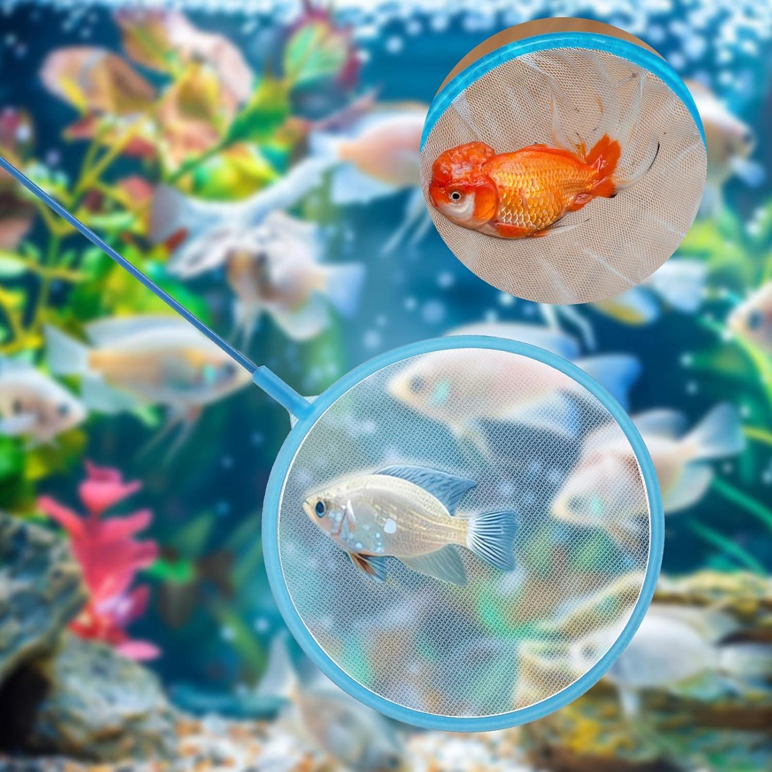 Redes para Acuario Gtziqa 10 Pcs 25 cm Azul Malla Ultra Fina