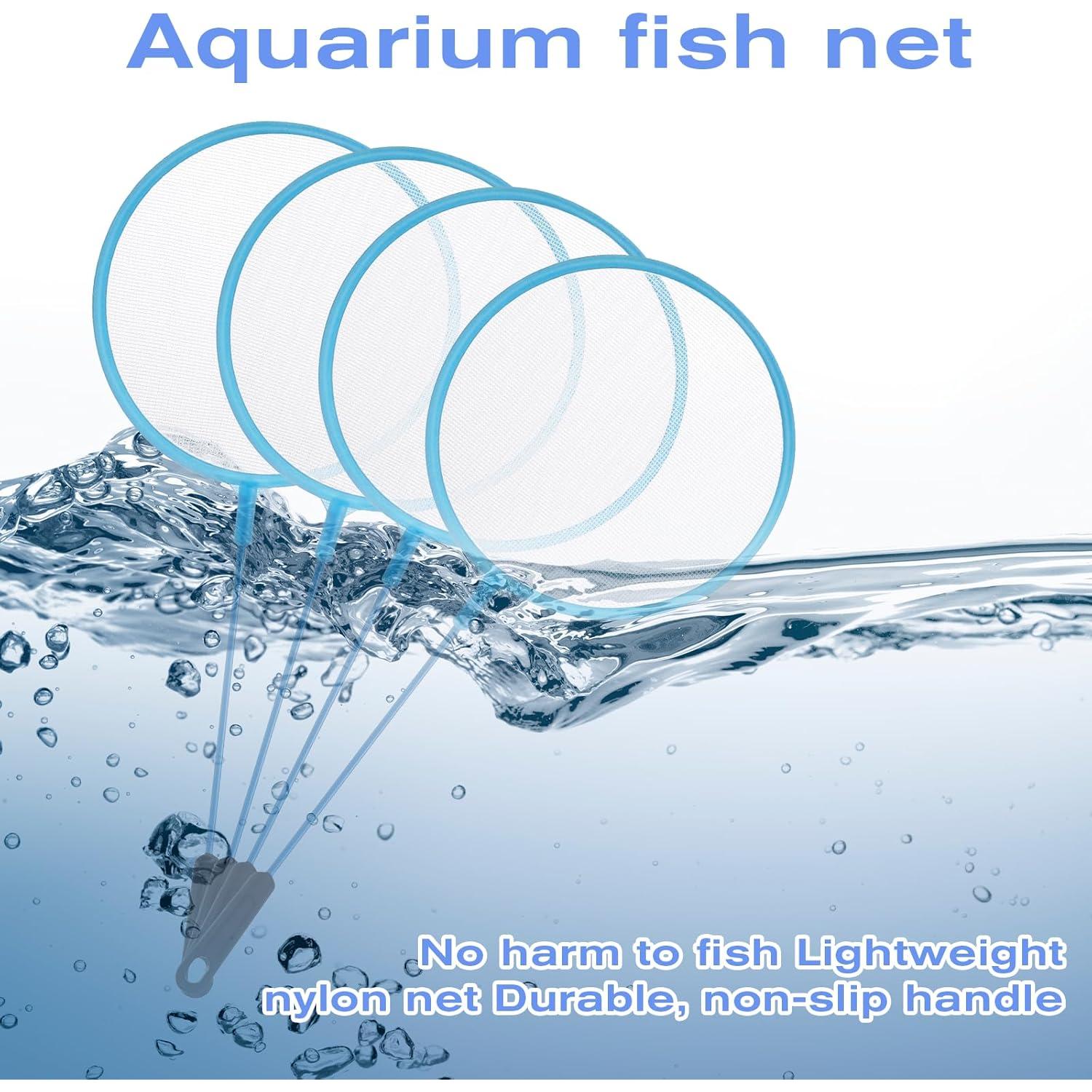 Redes para Acuario Gtziqa 10 Pcs 25 cm Azul Malla Ultra Fina