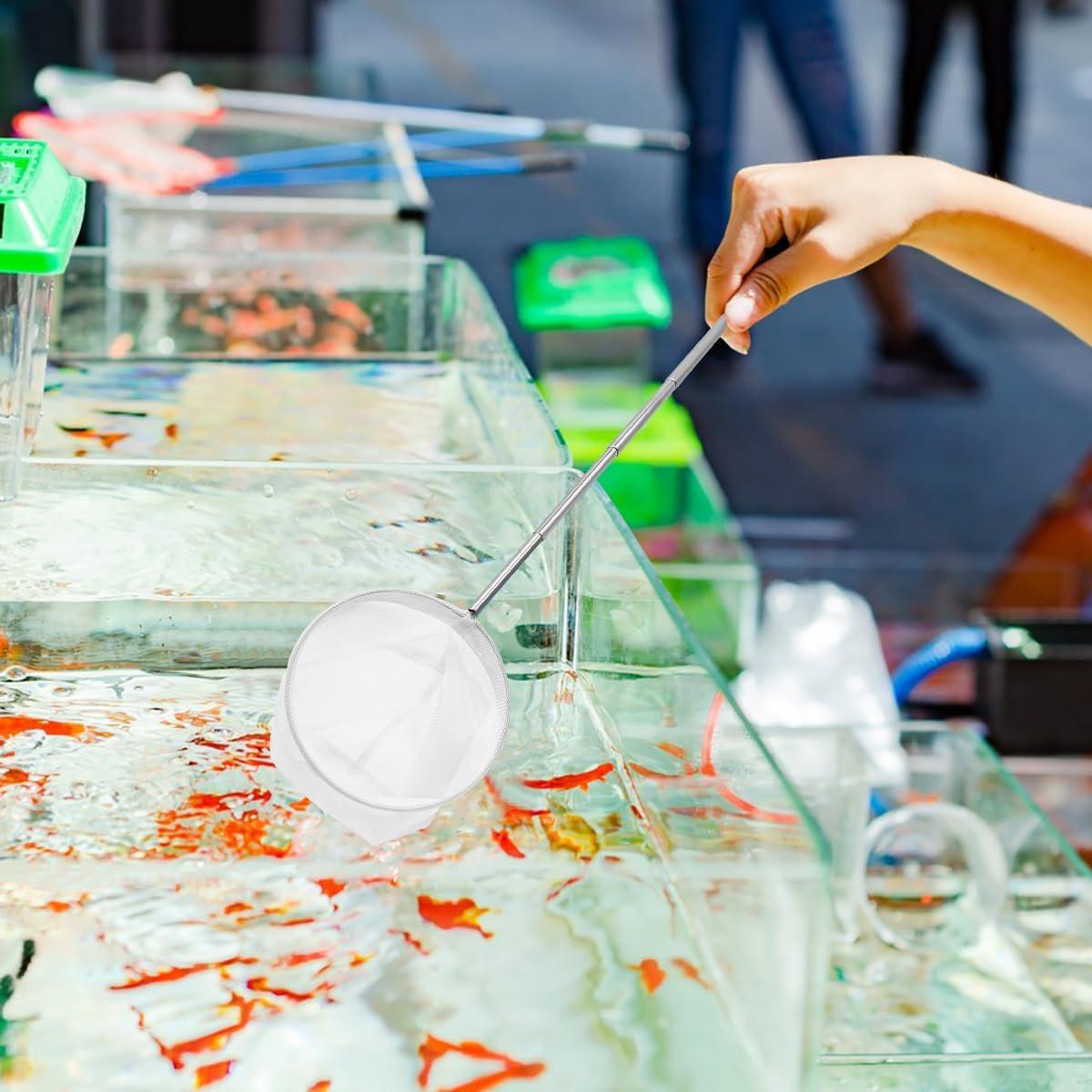 Juego de Redes de Pesca Retráctiles findTop - 4 Piezas, Acero Inoxidable