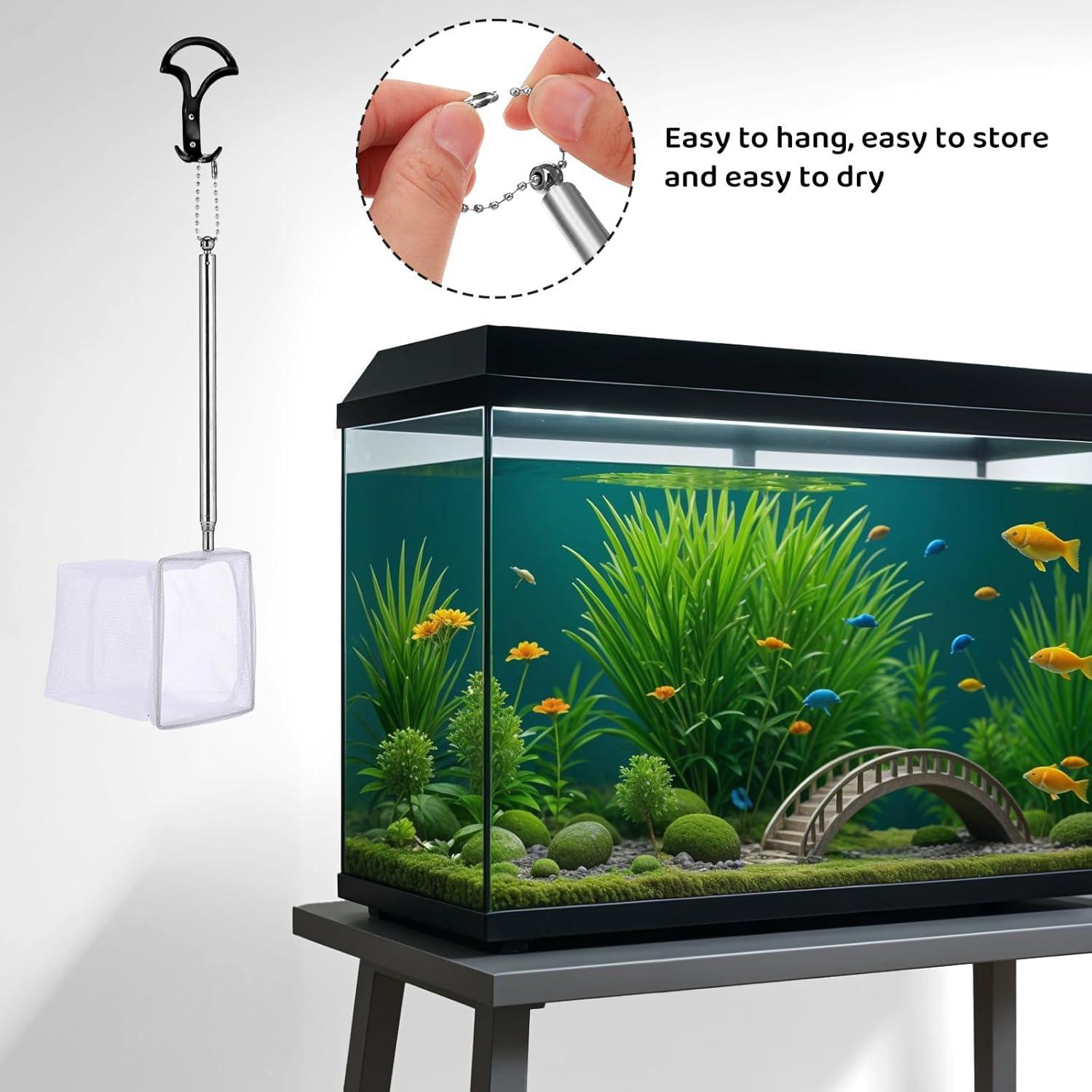 Paquete de 2 Redes de Acuario Vin Beauty 7.62 cm Nailon