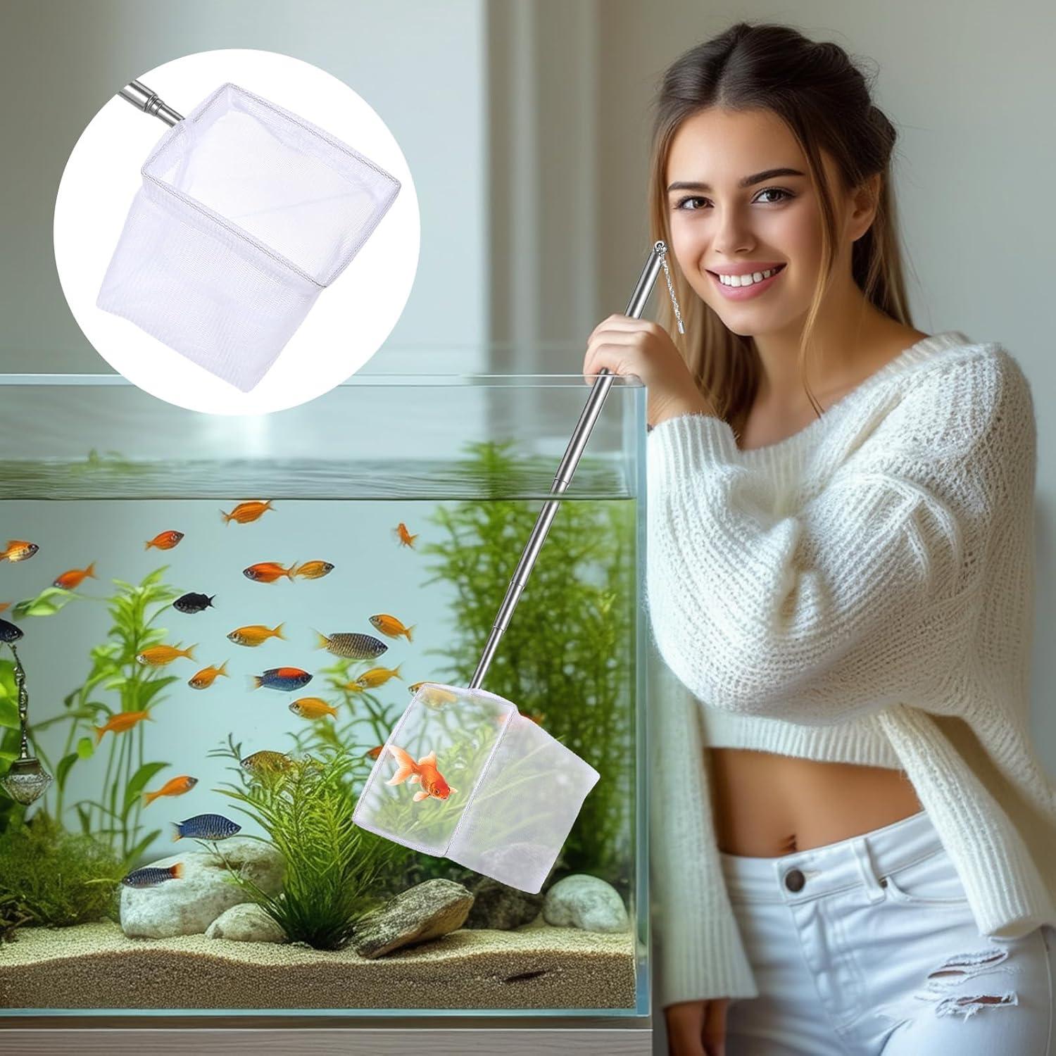 Paquete de 2 Redes de Acuario Vin Beauty 7.62 cm Nailon