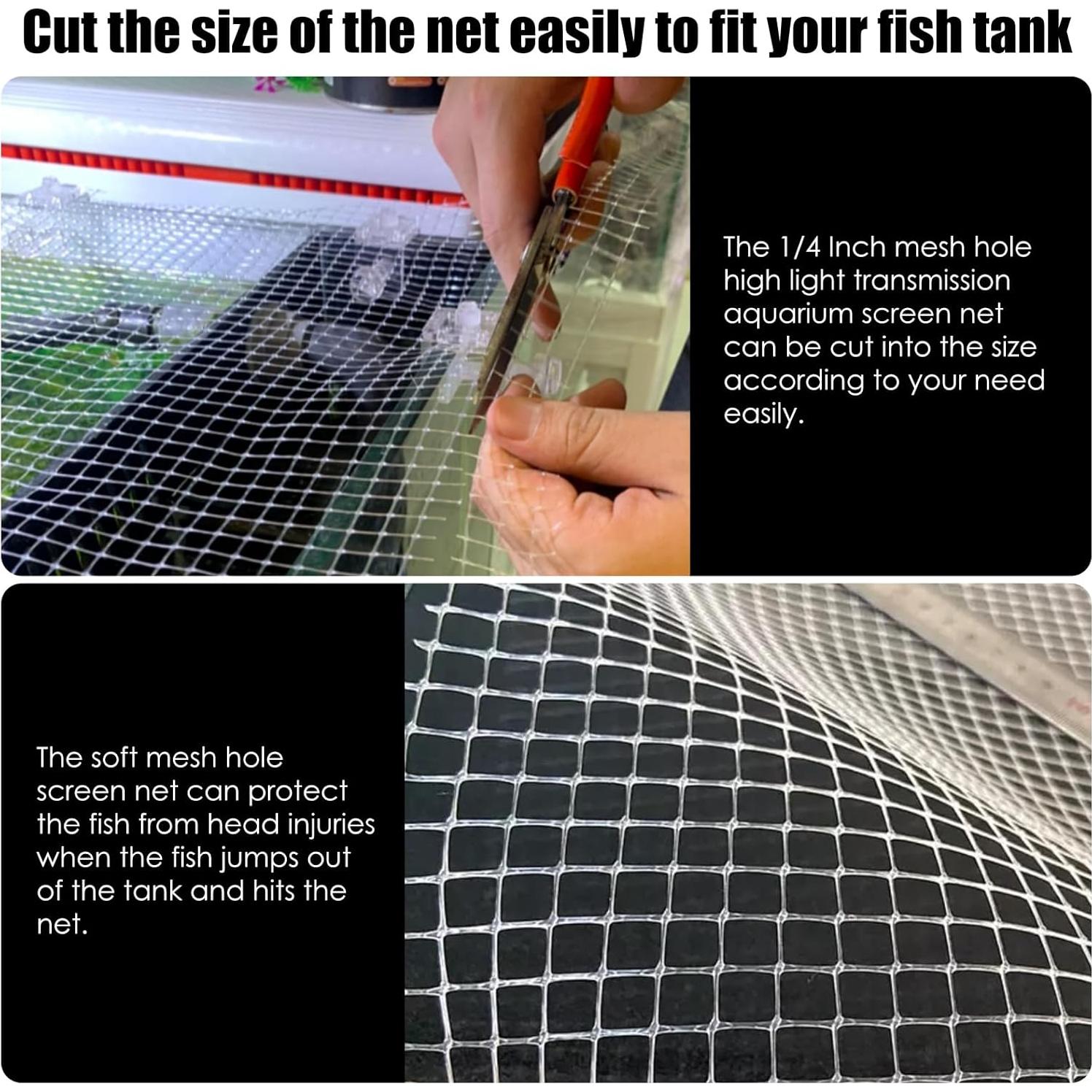 Red de Malla para Acuario NestBasics 1.56m x 1.03m Transparente