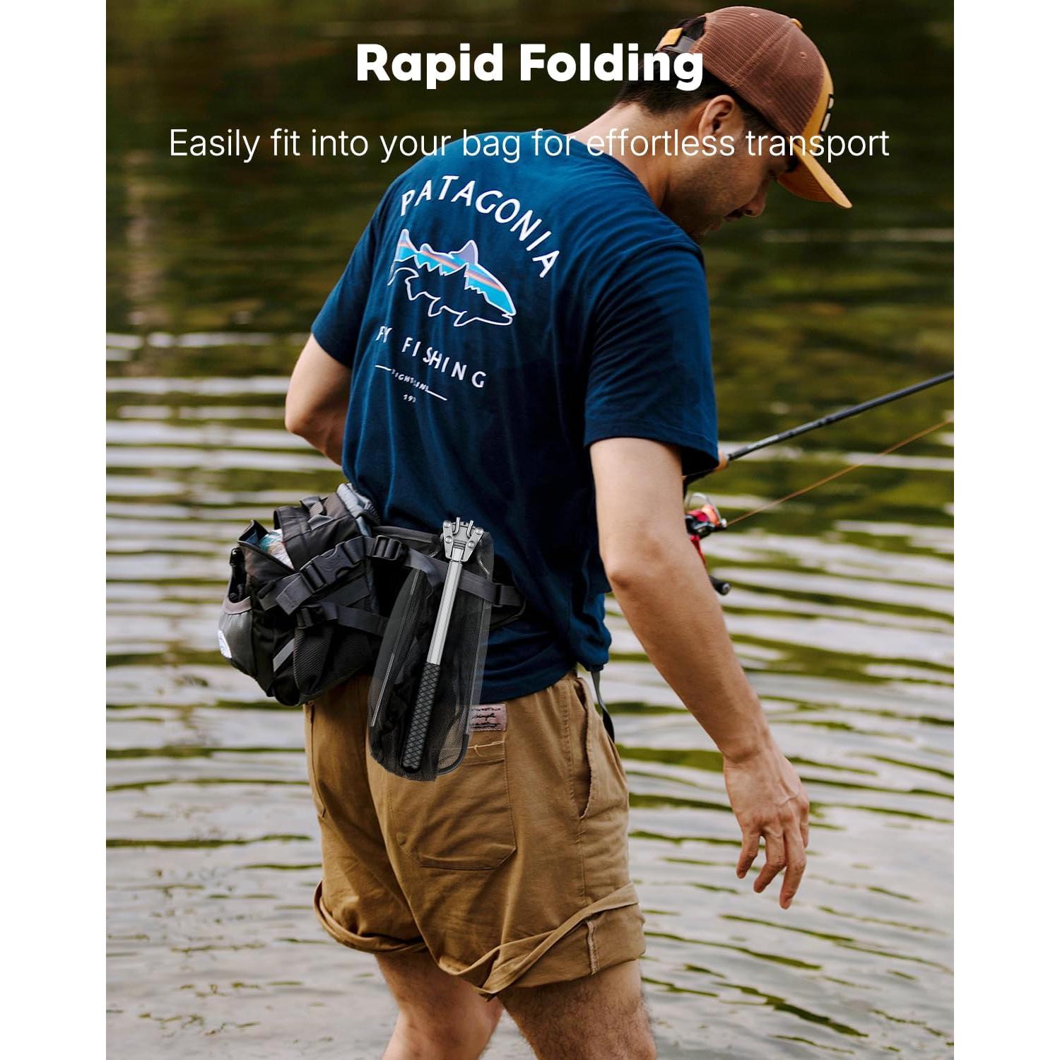 Red de Pesca Pawfly Plegable Aluminio 25.4x33 cm Nylon