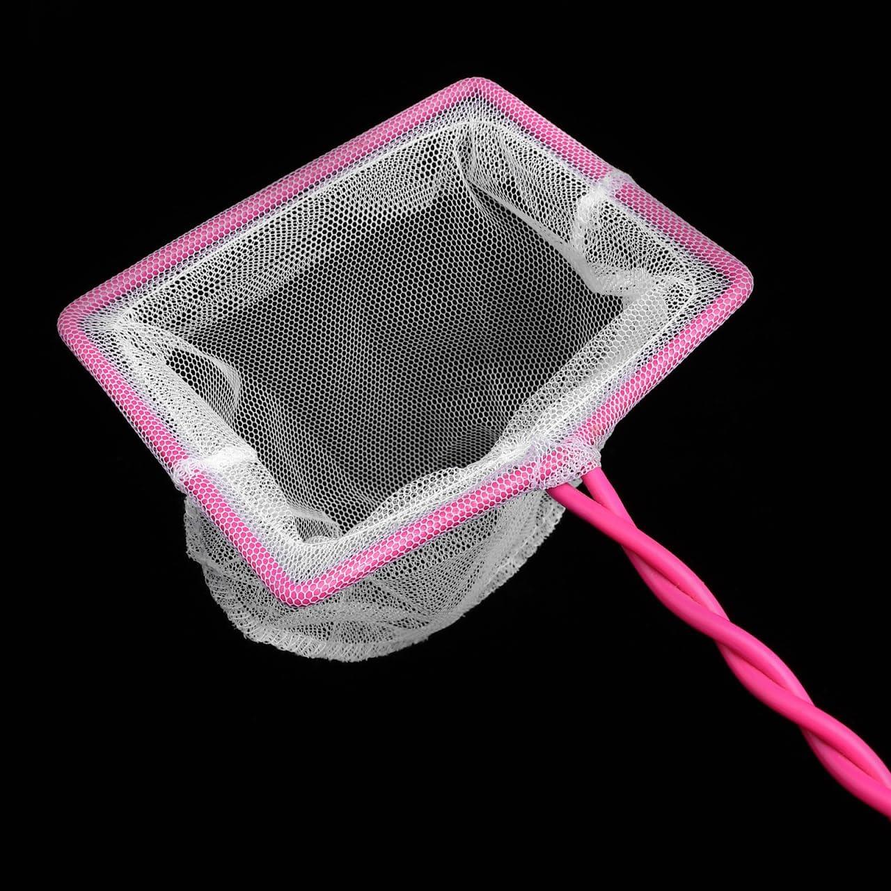 Juego de 3 Redes de Acuario Kisangel - Malla Fina Rosa