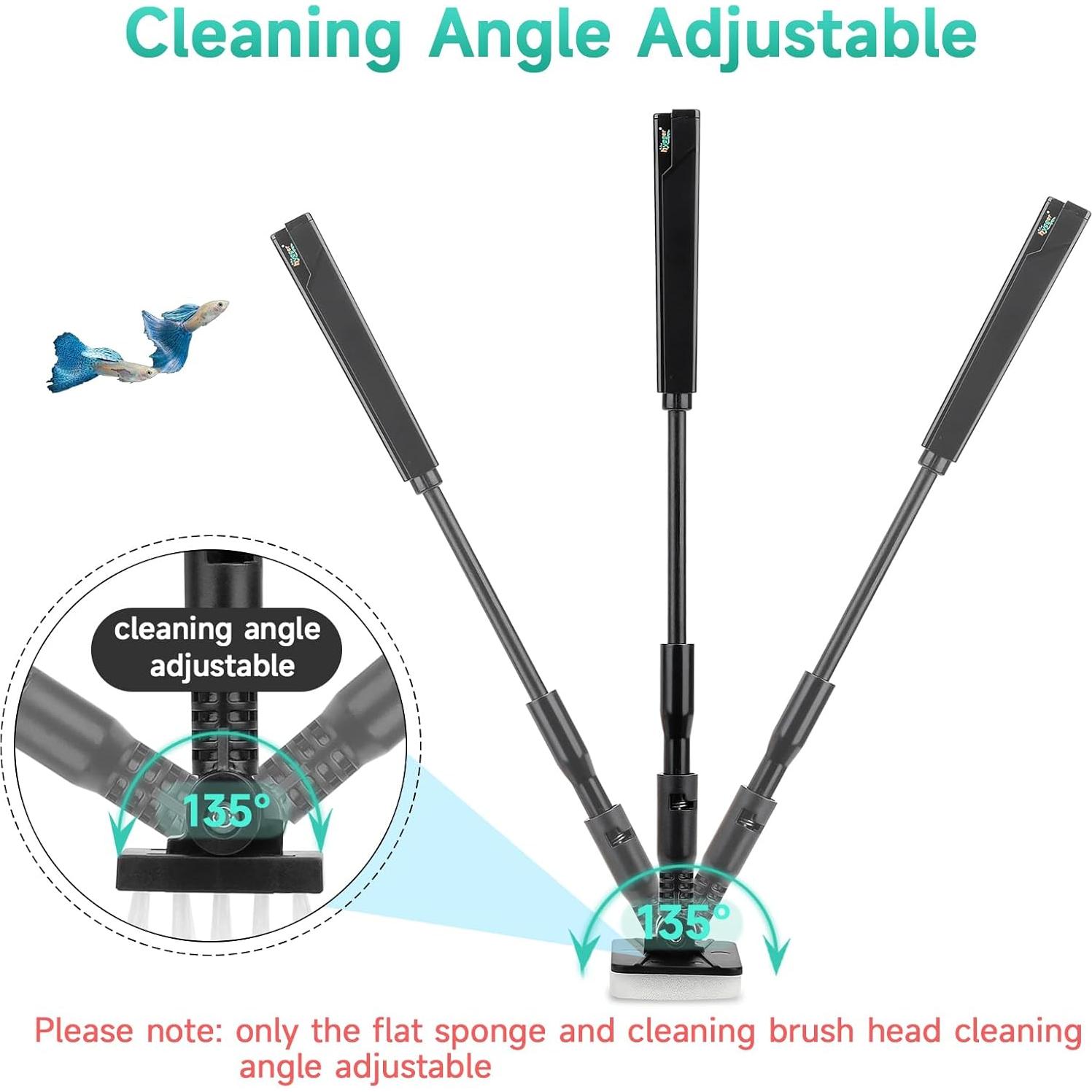 Kit de limpieza para acuario Hygger 4 en 1 con mango