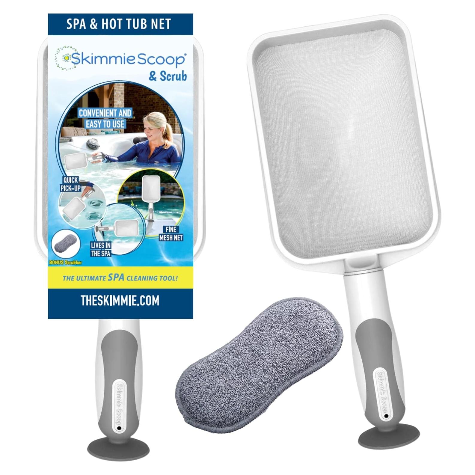 Skimmer de Mano El Skimmie Scoop con Red Fina - Blanco