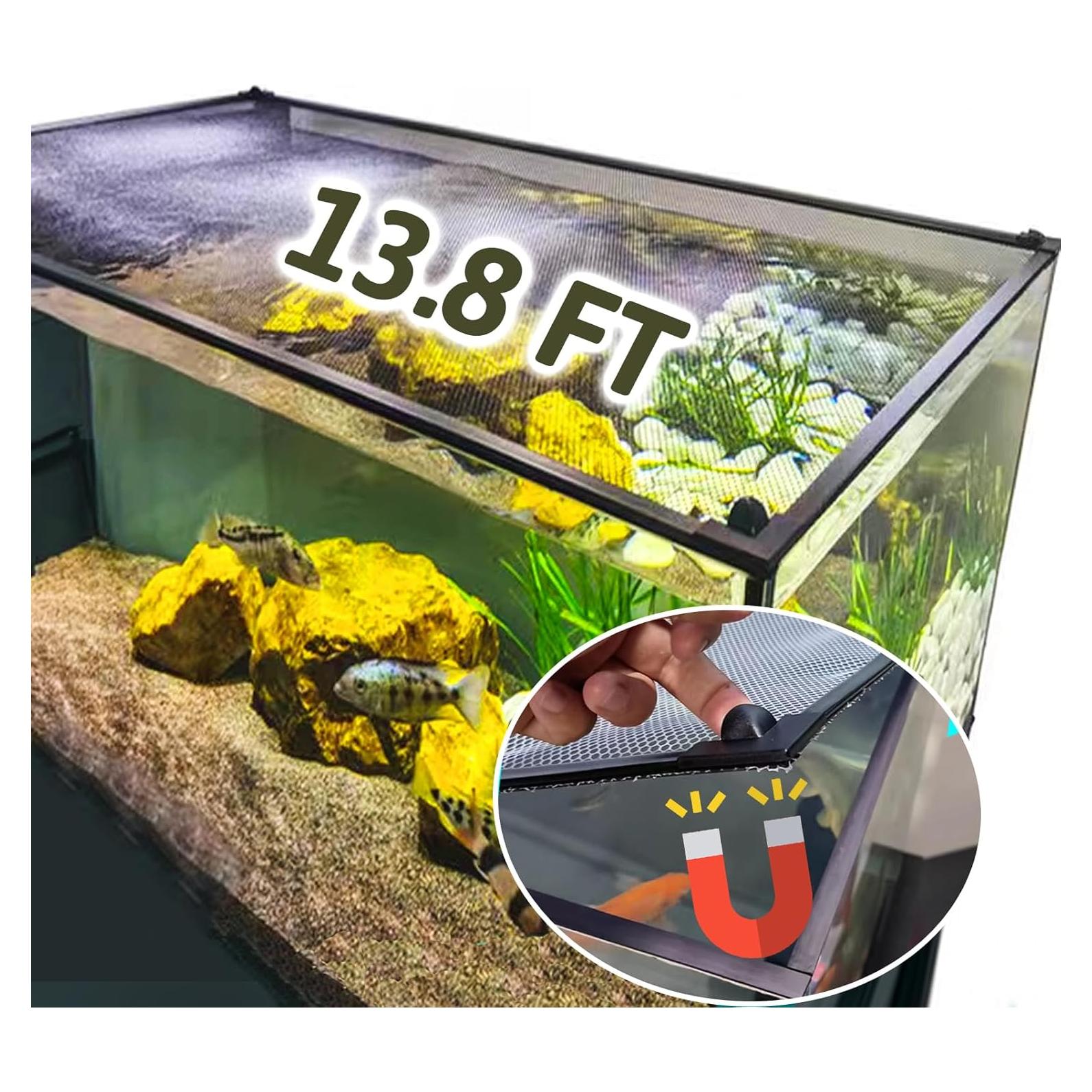 Cubierta de Red Antisalto Magnética FUYITE 4.2m Acuario