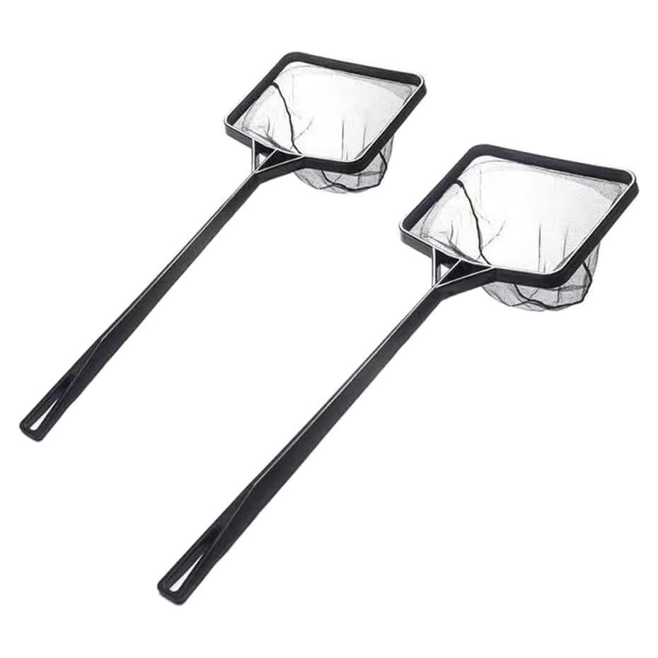 Red de Acuario Pequeña 9.5 cm y 14 cm con Mango Plástico Negro