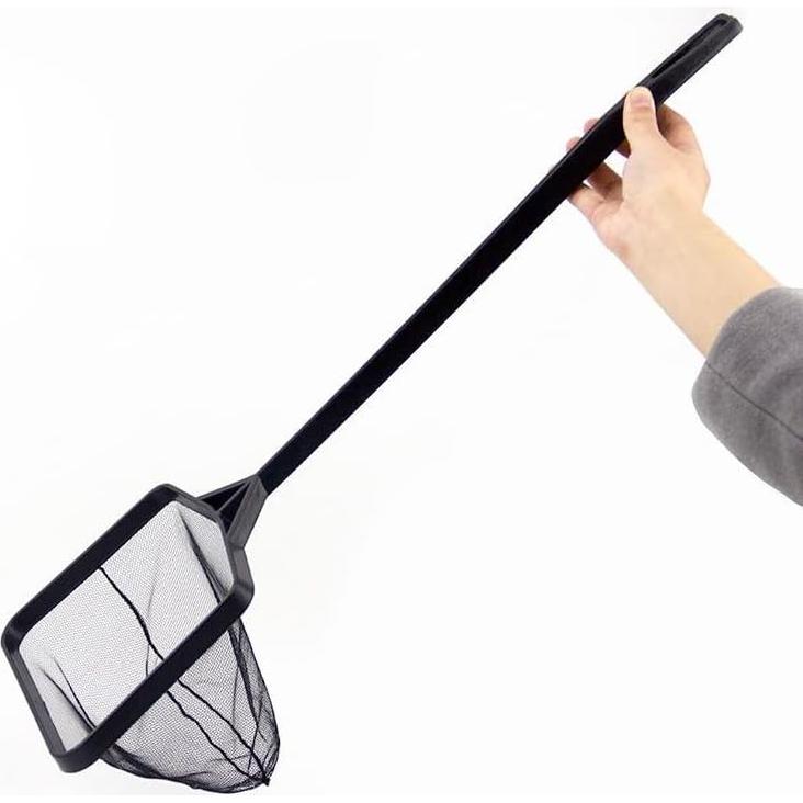 Red de Acuario Pequeña 9.5 cm y 14 cm con Mango Plástico Negro