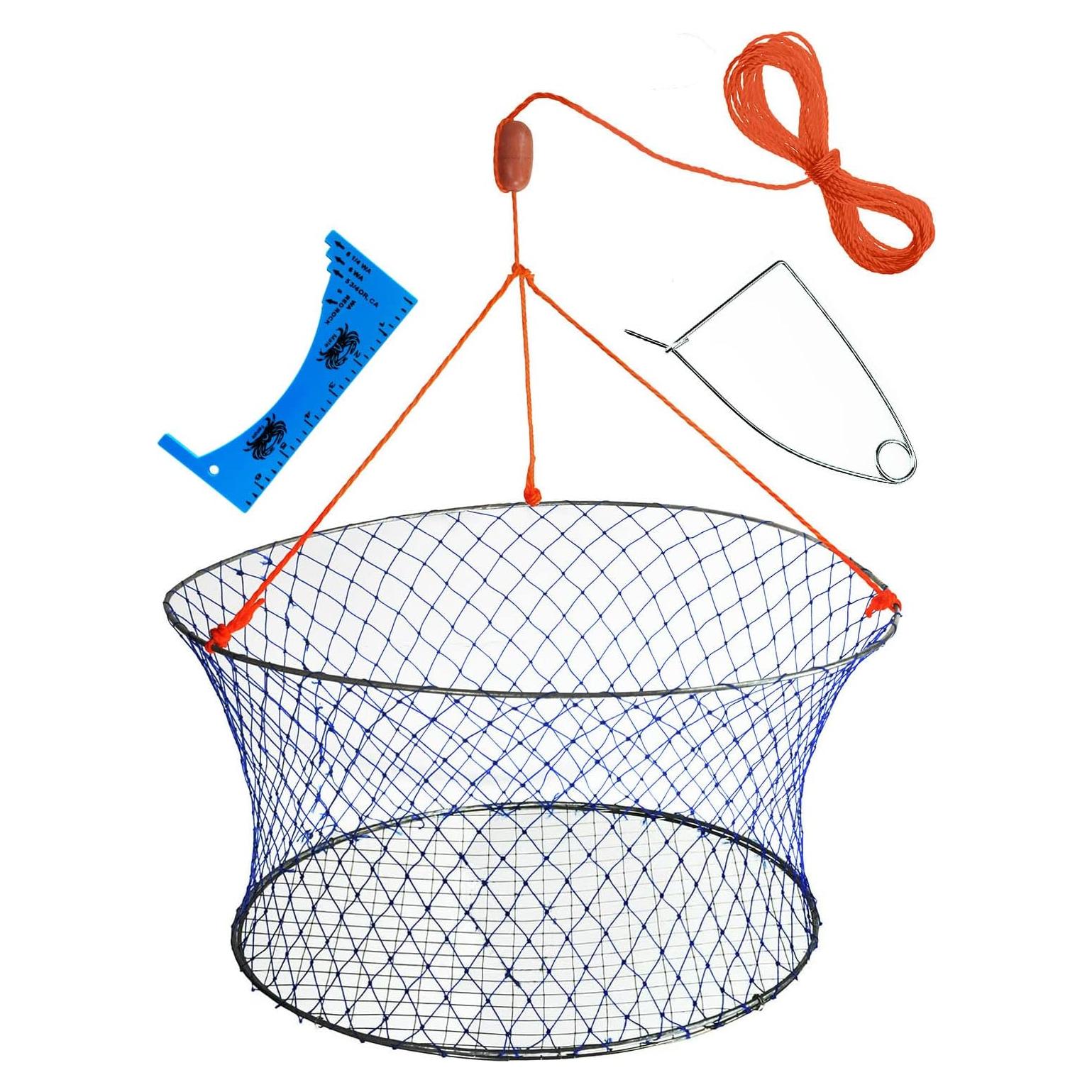 Red de Cangrejos Palmyth 61x51 cm con Clip y Cebo