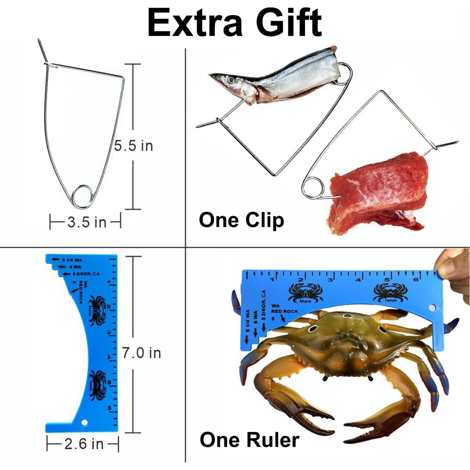 Red de Cangrejos Palmyth 61x51 cm con Clip y Cebo