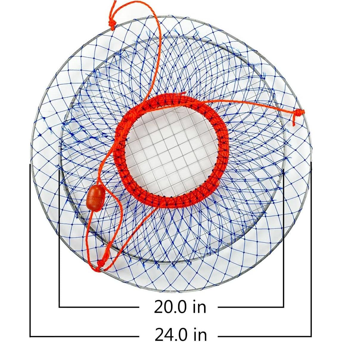 Red de Cangrejos Palmyth 61x51 cm con Clip y Cebo